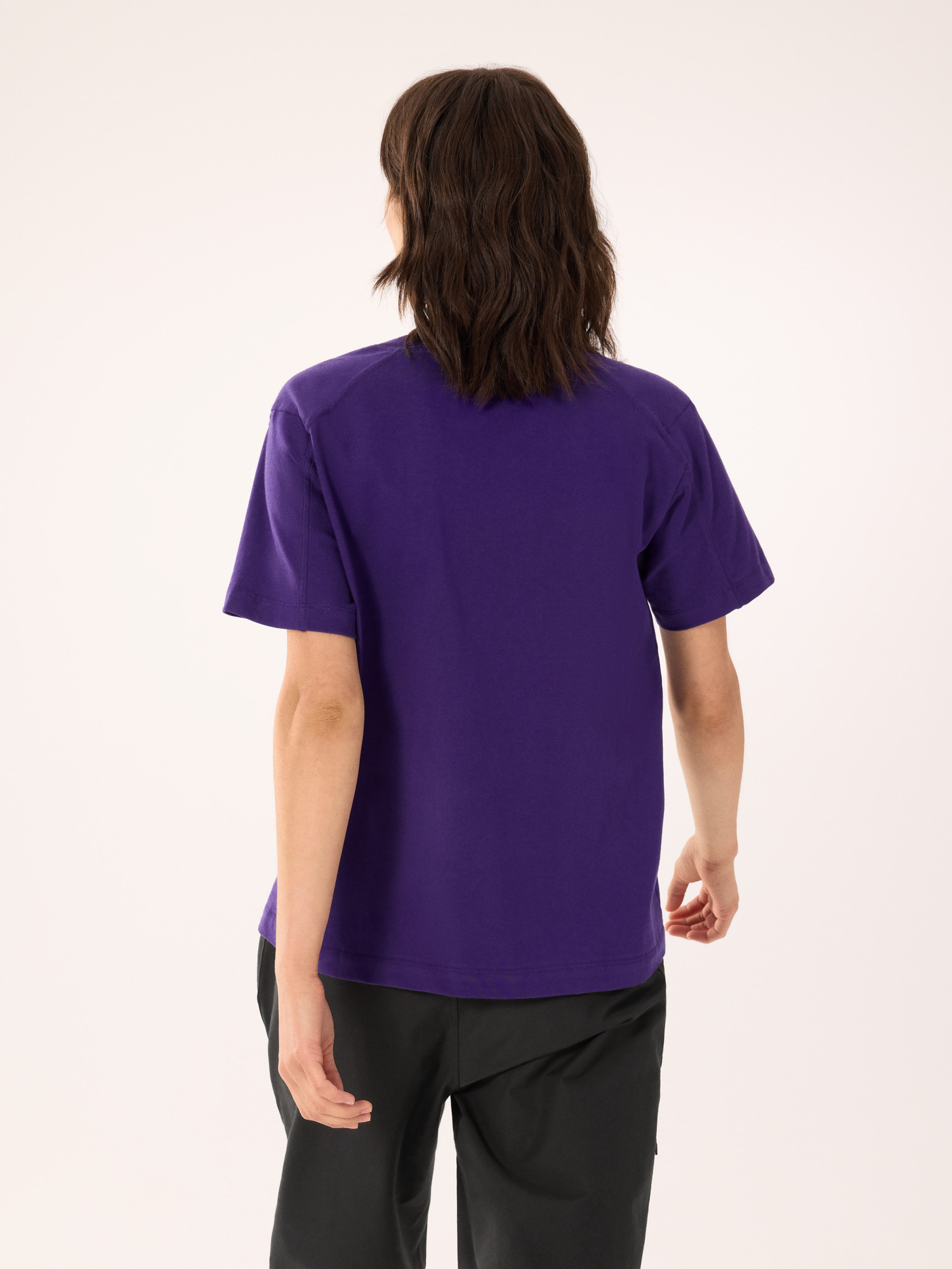 Kragg Cotton Little Bird Crew Neck Shirt SS Women's Azalea Back View