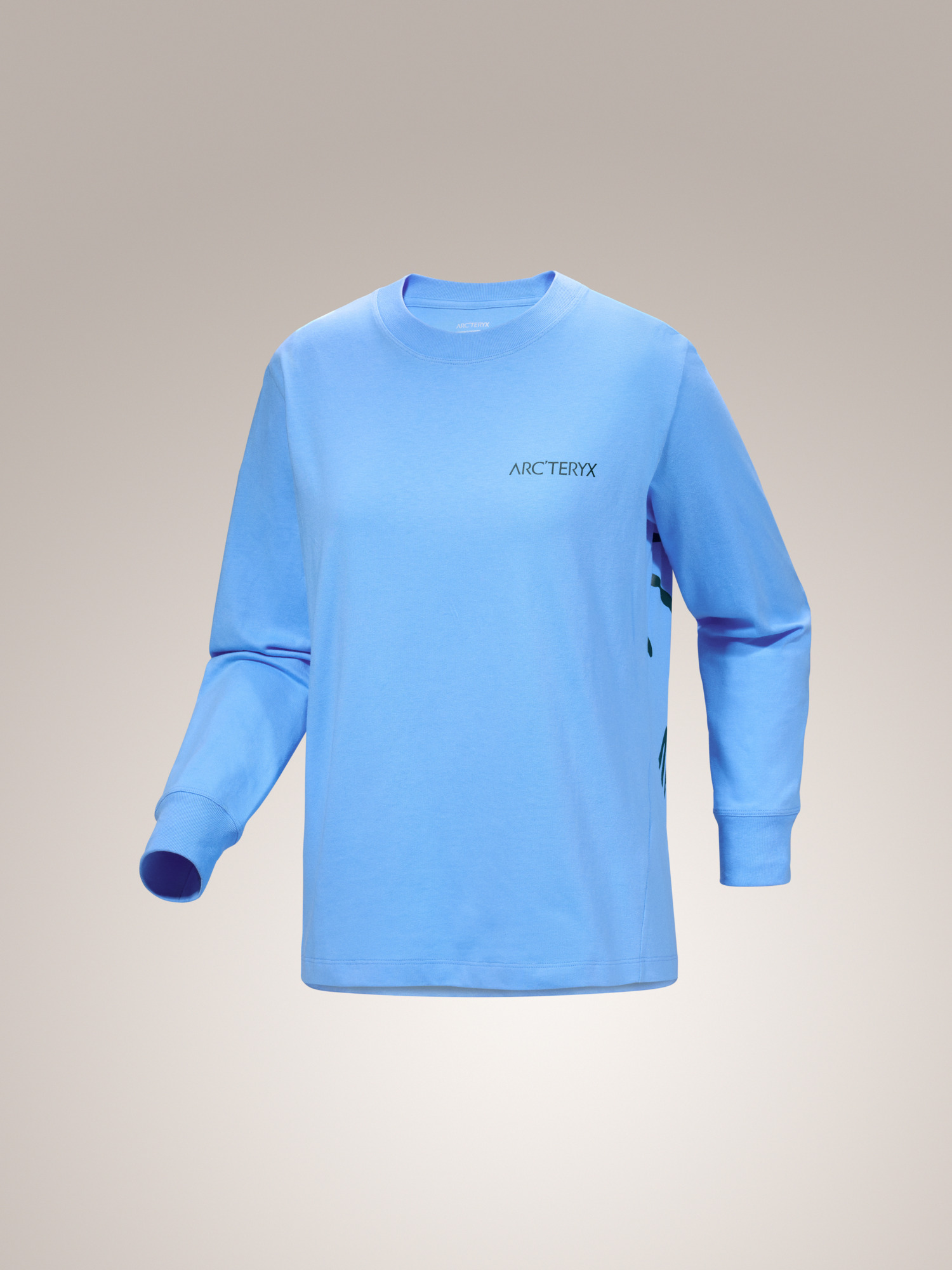 Kragg Cotton Bird Crew Neck Shirt LS Women's Glacial / Nightscape 