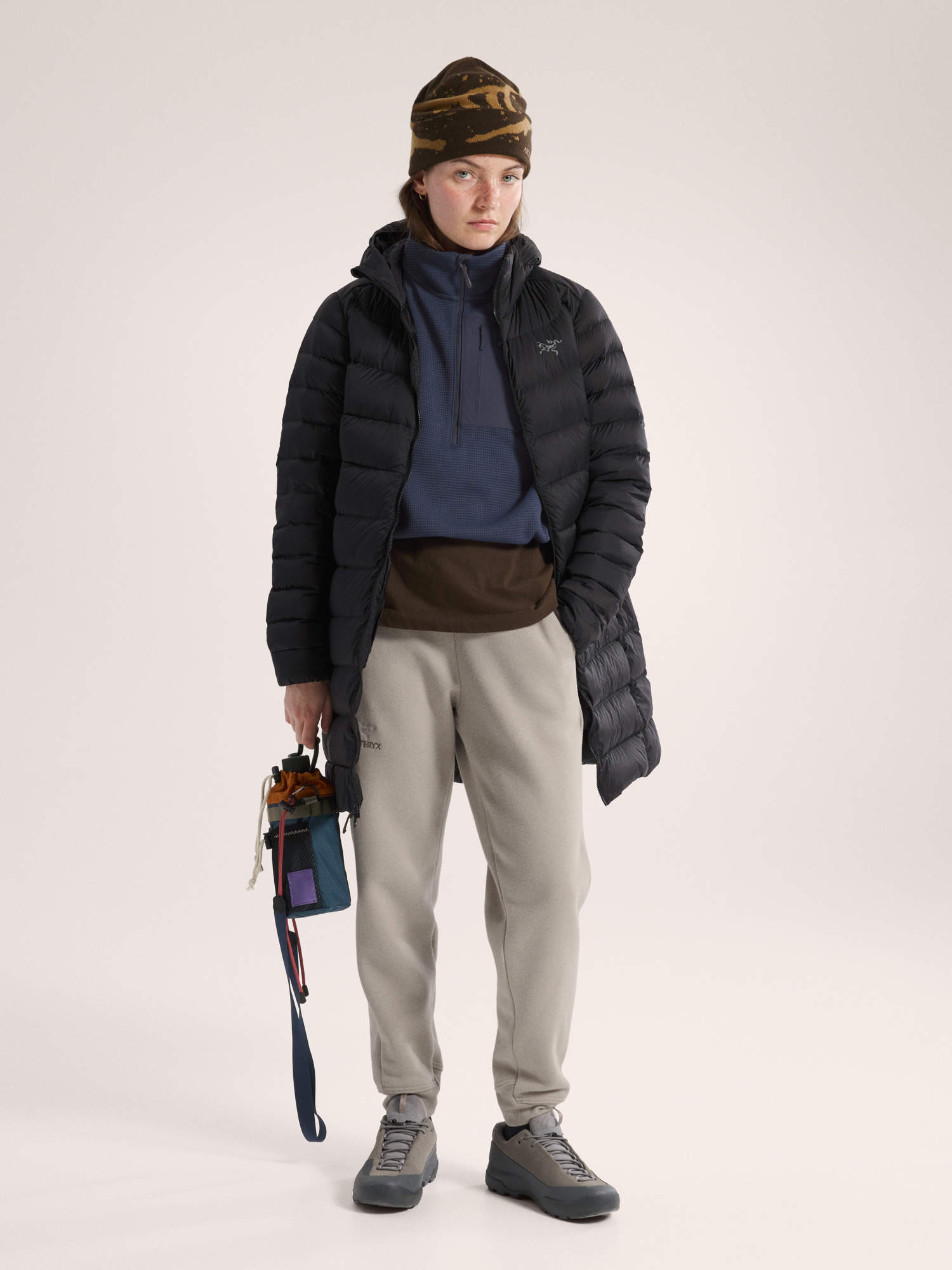 Cerium Mid Coat Women's Black Full Body