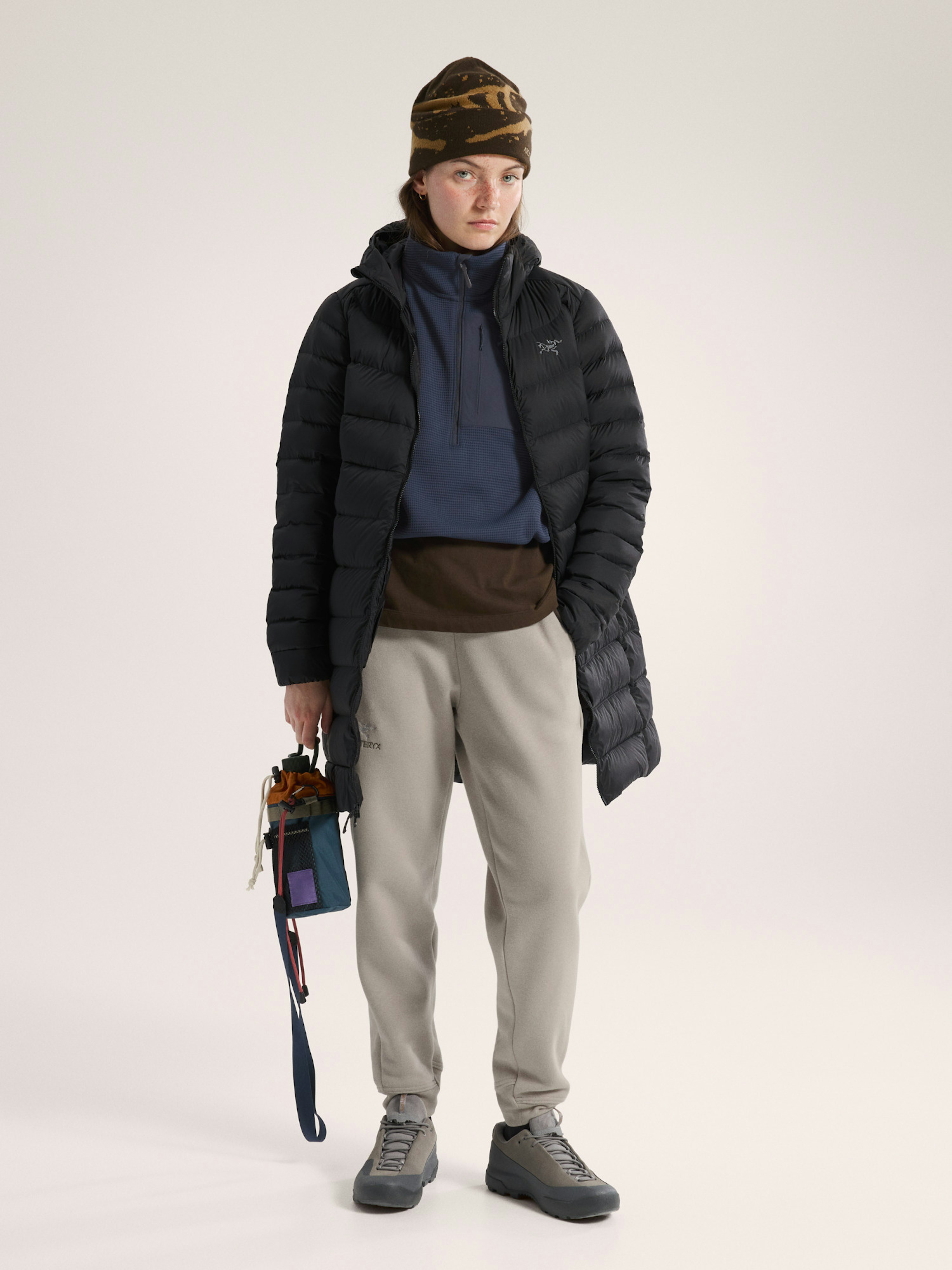 Cerium Mid Coat Women's Black Full Body