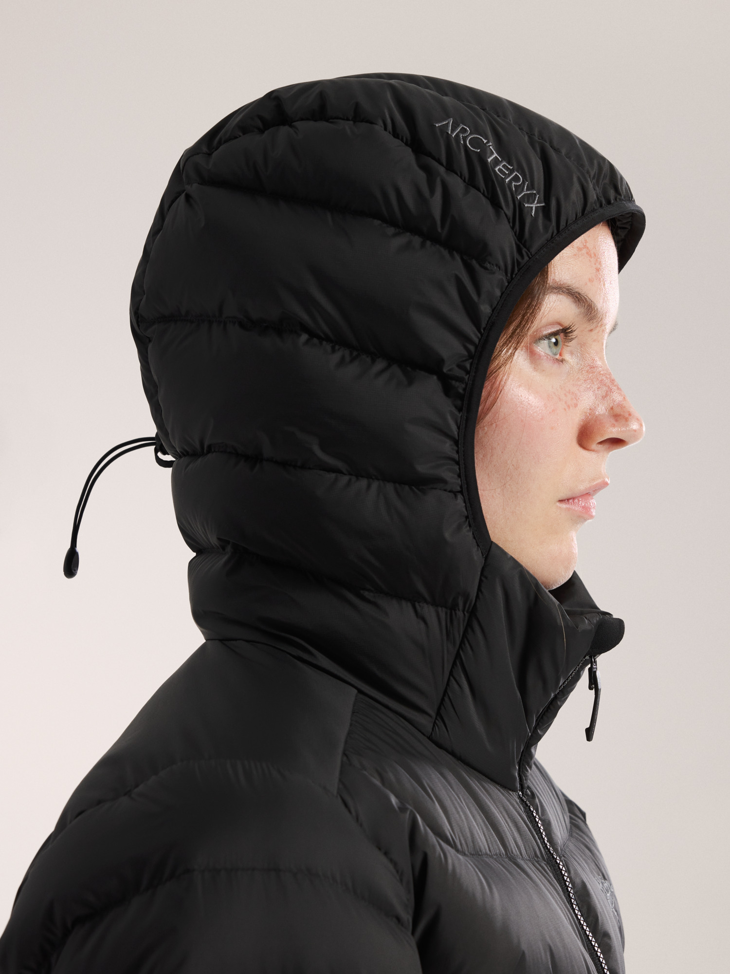 Cerium Mid Coat Women's Black Hood