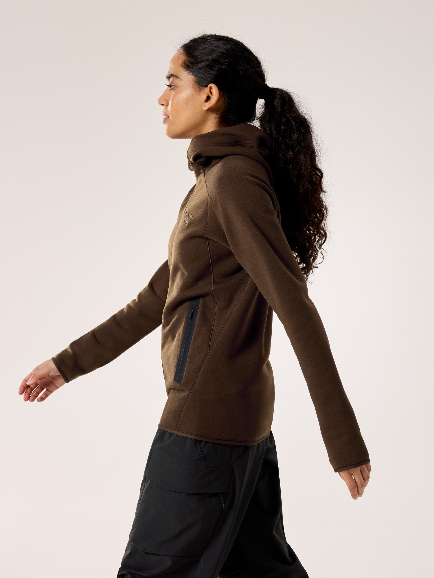 Kyanite Hoody Women's Carob Side View