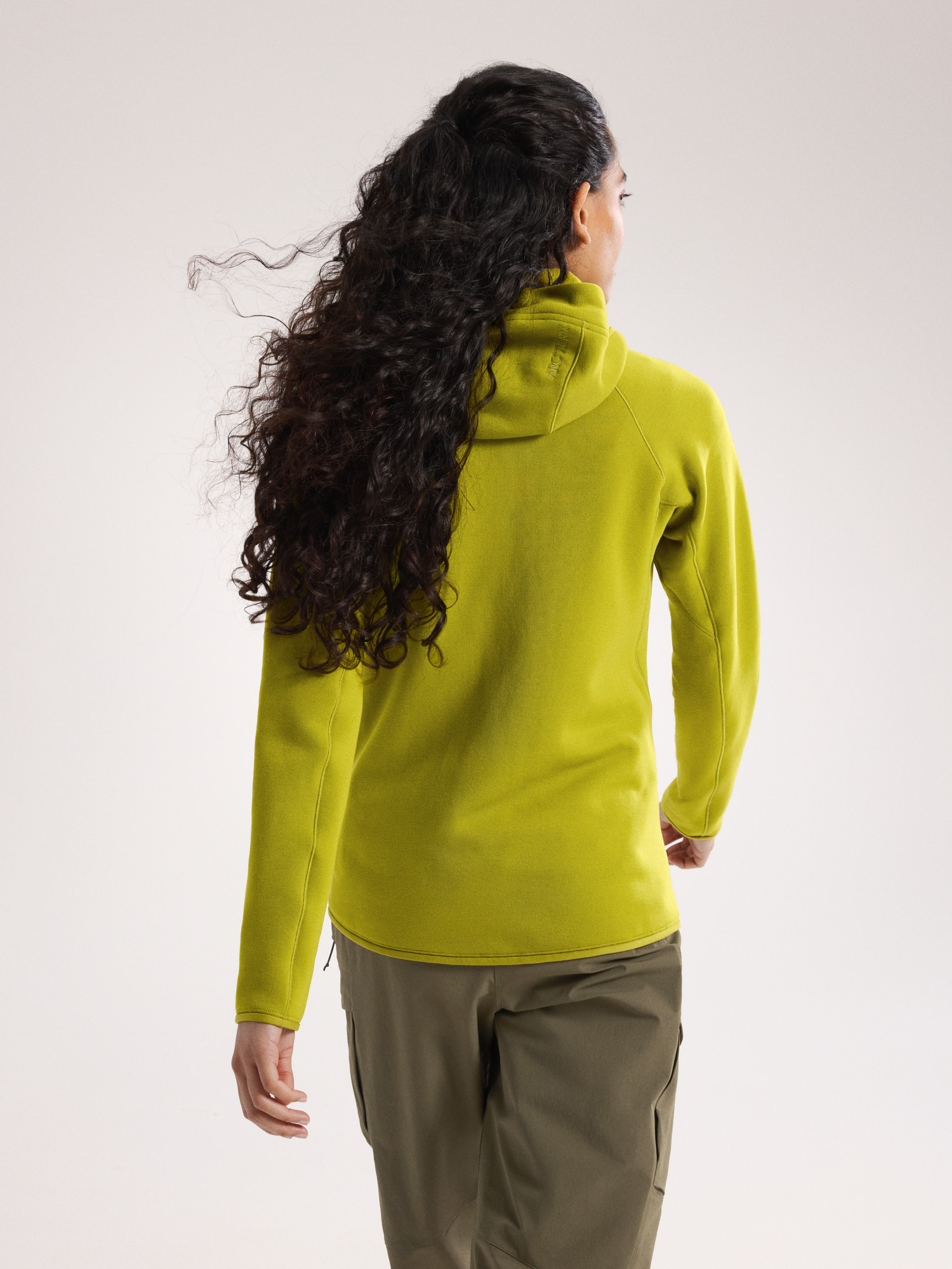 Kyanite Hoody Women's Olive Moss Back View