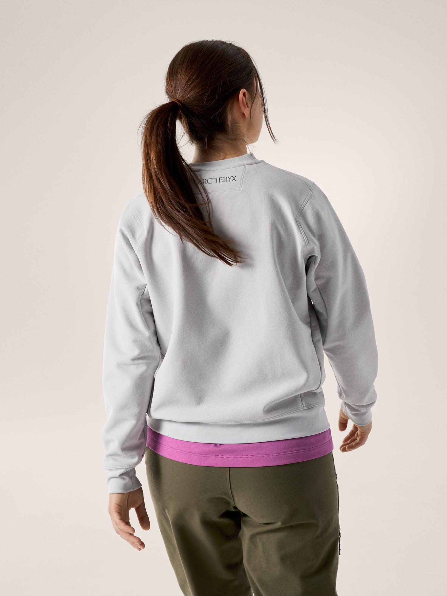 Aestas Crew Neck Pullover Women's Solitude Back View