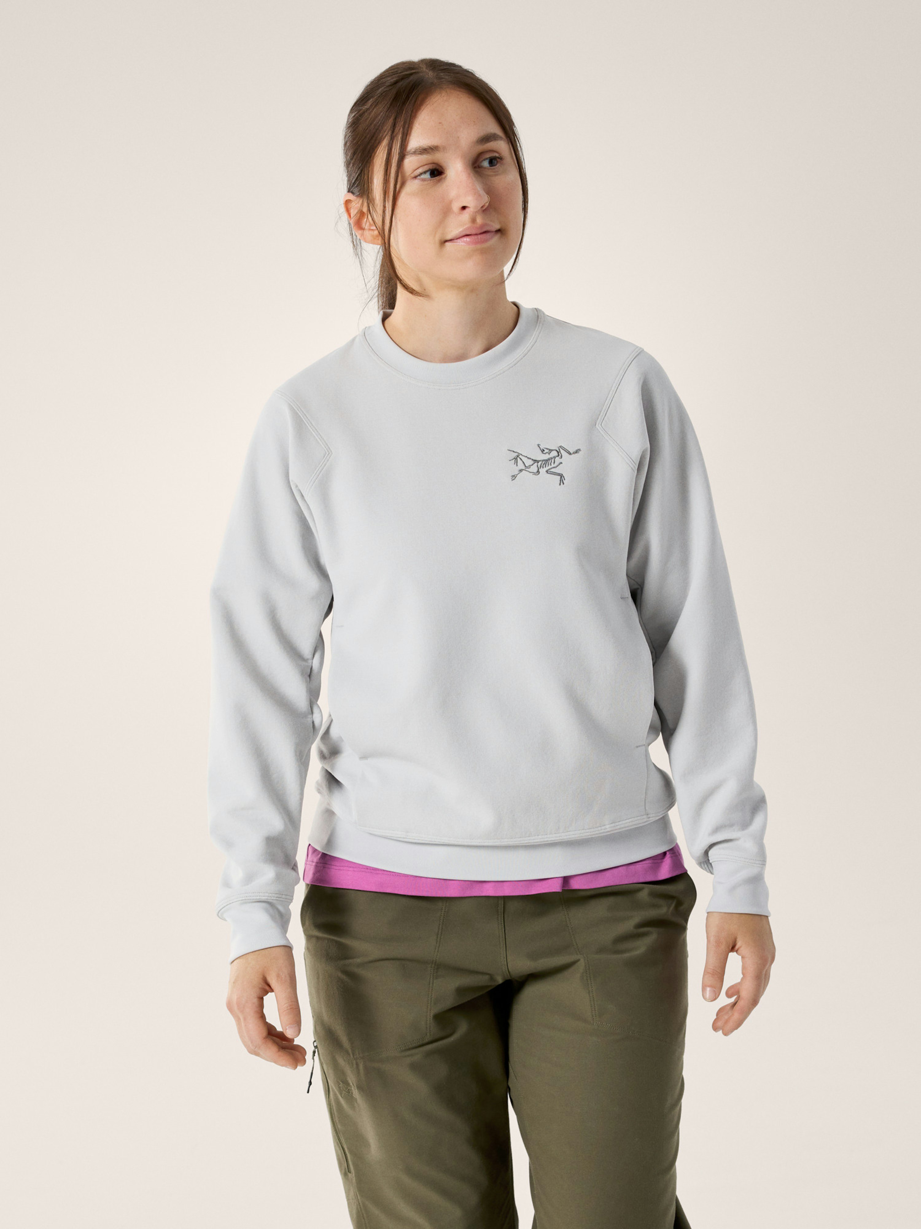 Aestas Crew Neck Pullover Women's Solitude Front View