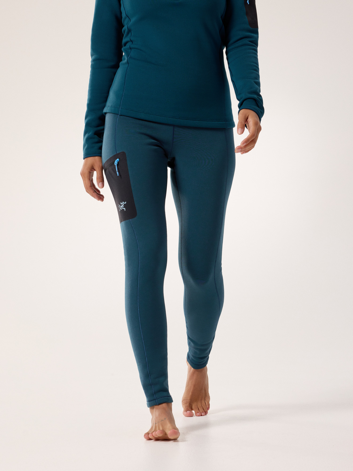 Kyanite Baselayer Bottom Women's Midnight Frost Front View