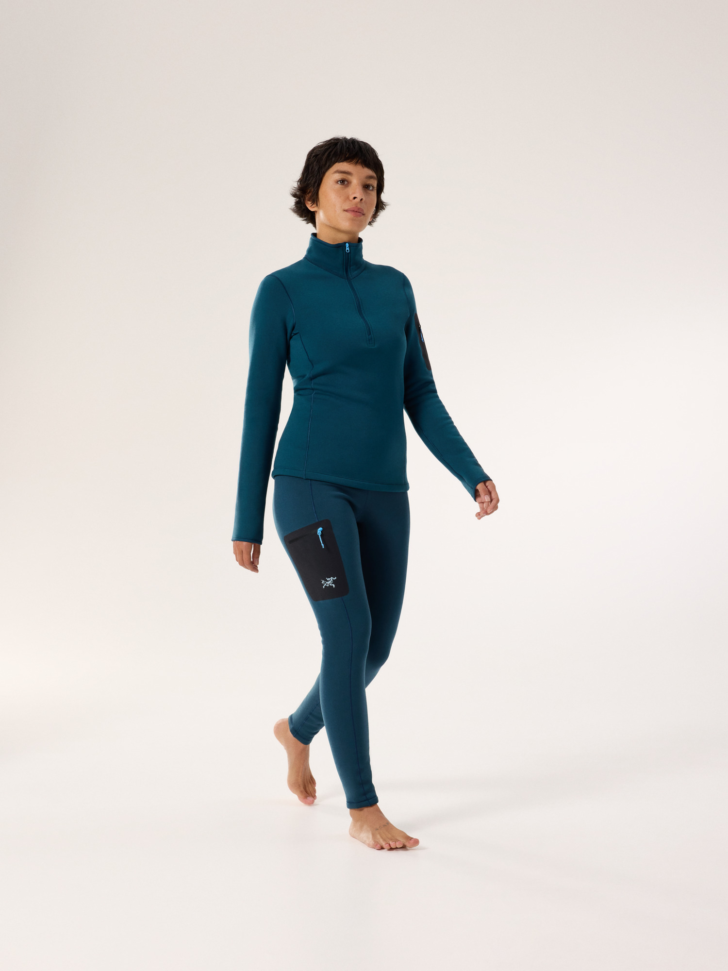 Kyanite Baselayer Bottom Women's Midnight Frost Full Body