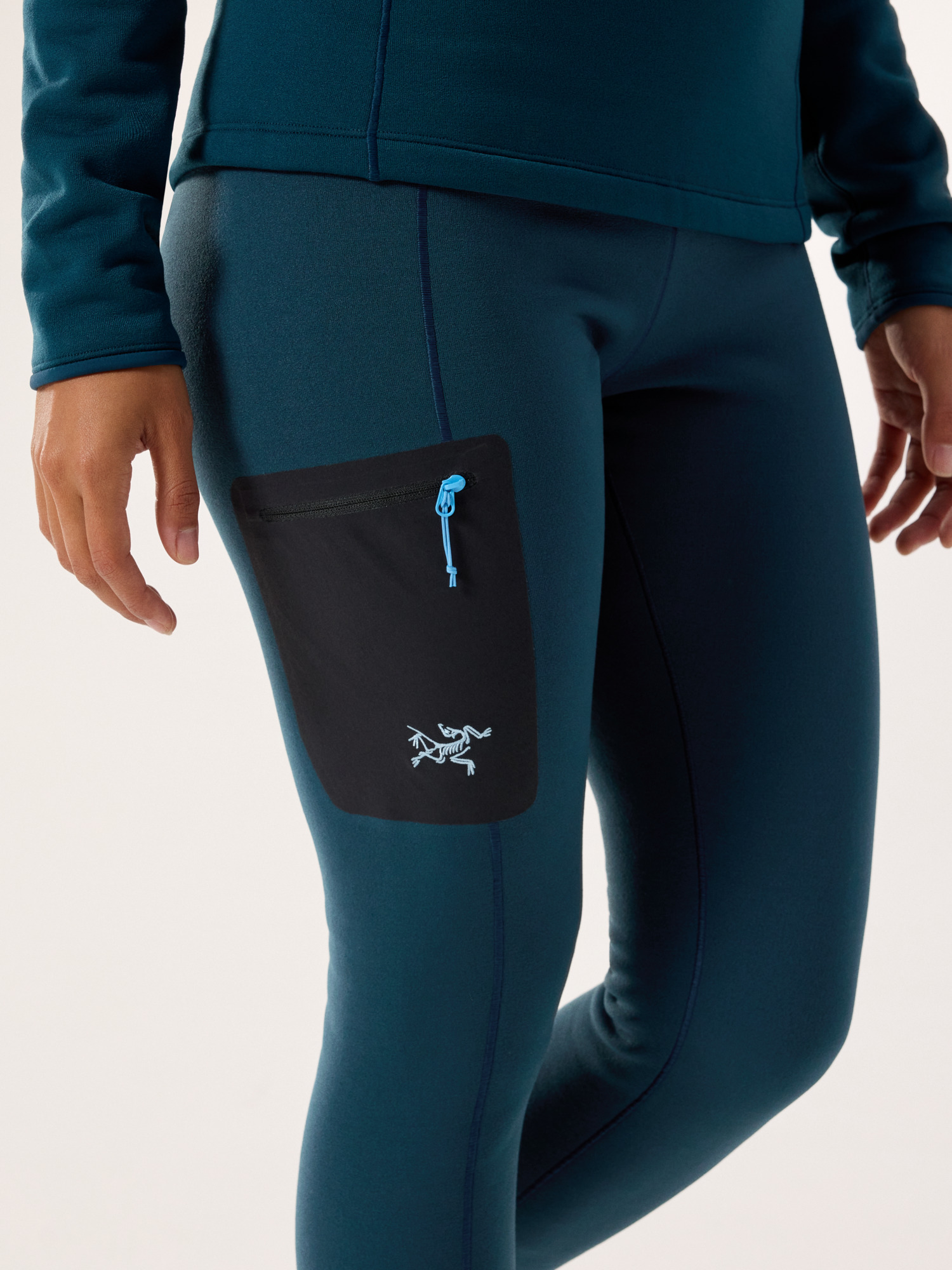 Kyanite Baselayer Bottom Women's Midnight Frost Waist Detail