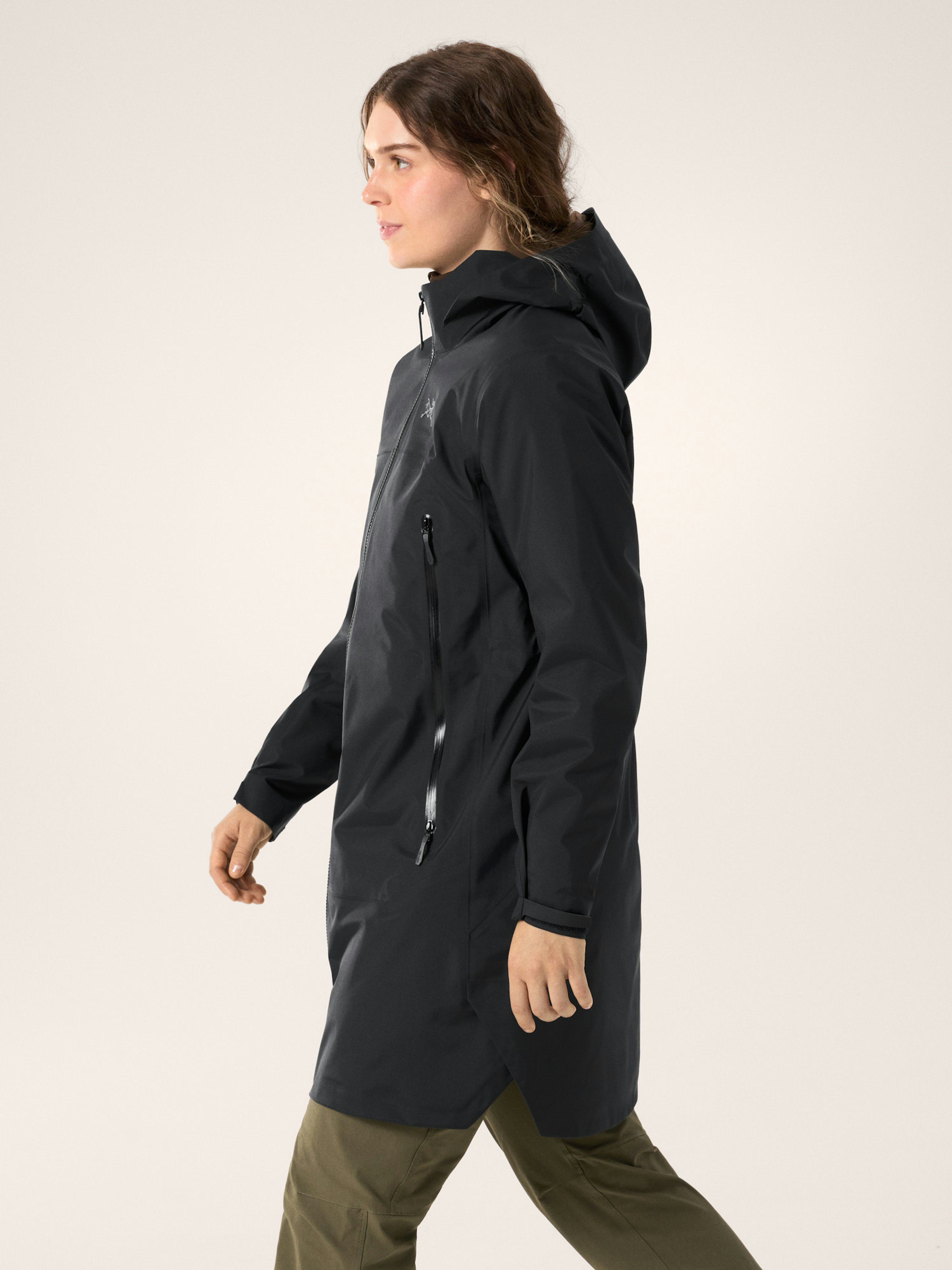 Beta Coat Women's Black Side View