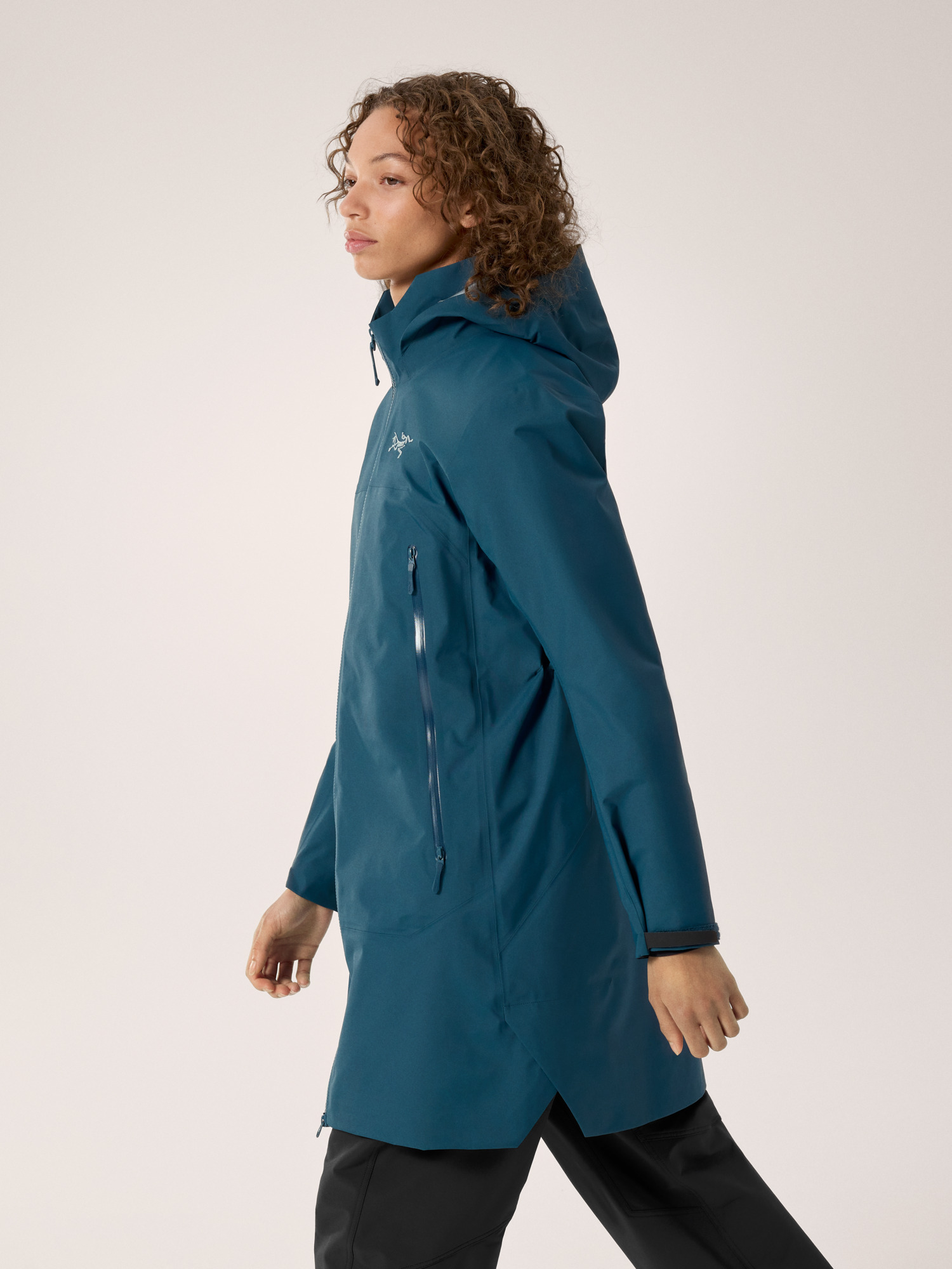 Beta Coat Women's Nightscape Side View