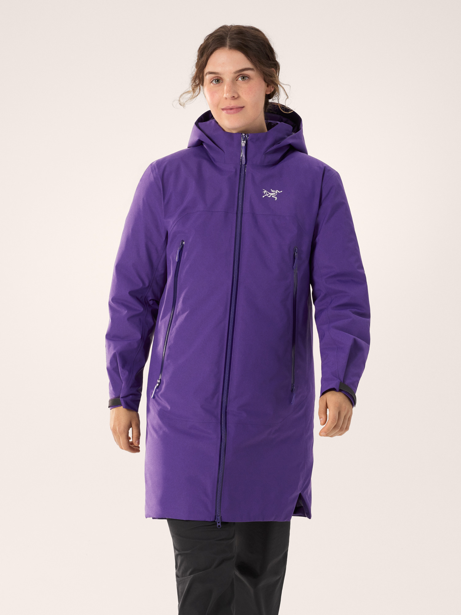 Beta Down Parka Women's Azalea Front View