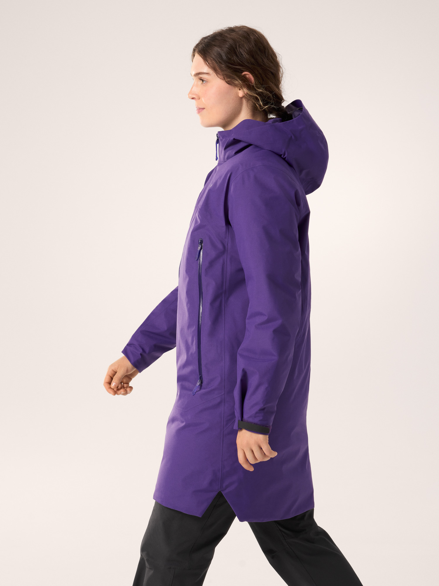 Beta Down Parka Women's Azalea Side View
