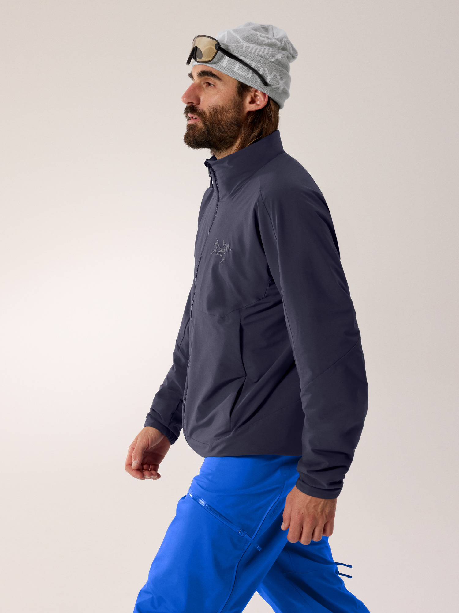 Allium Insulated Jacket Black Sapphire Side View