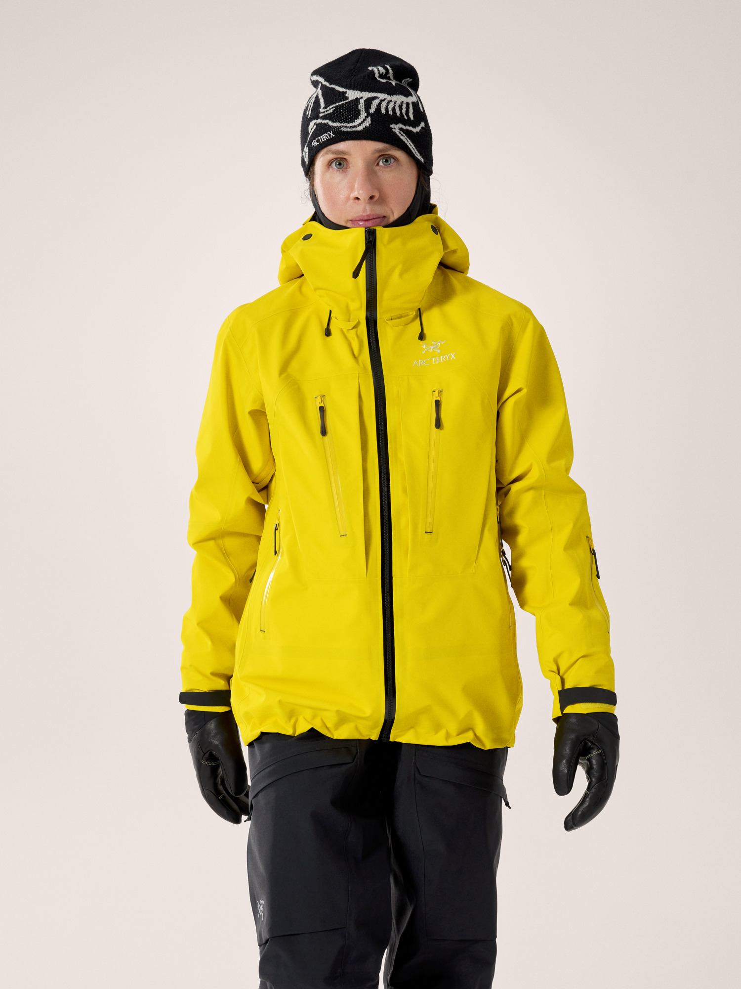 Ski Guide Jacket Women's Viper Yellow Front View