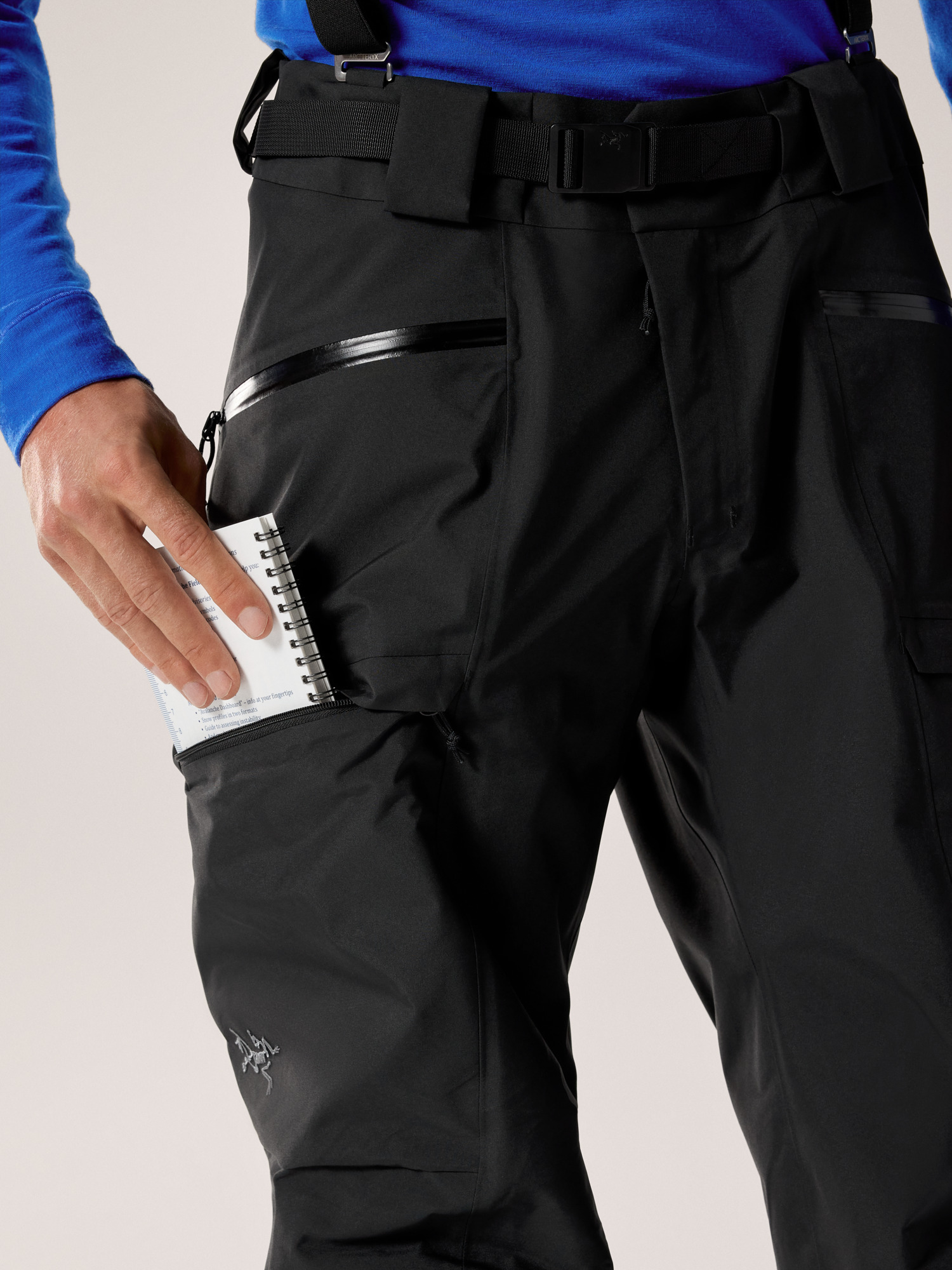 Ski Guide Pant Black Waist Detail