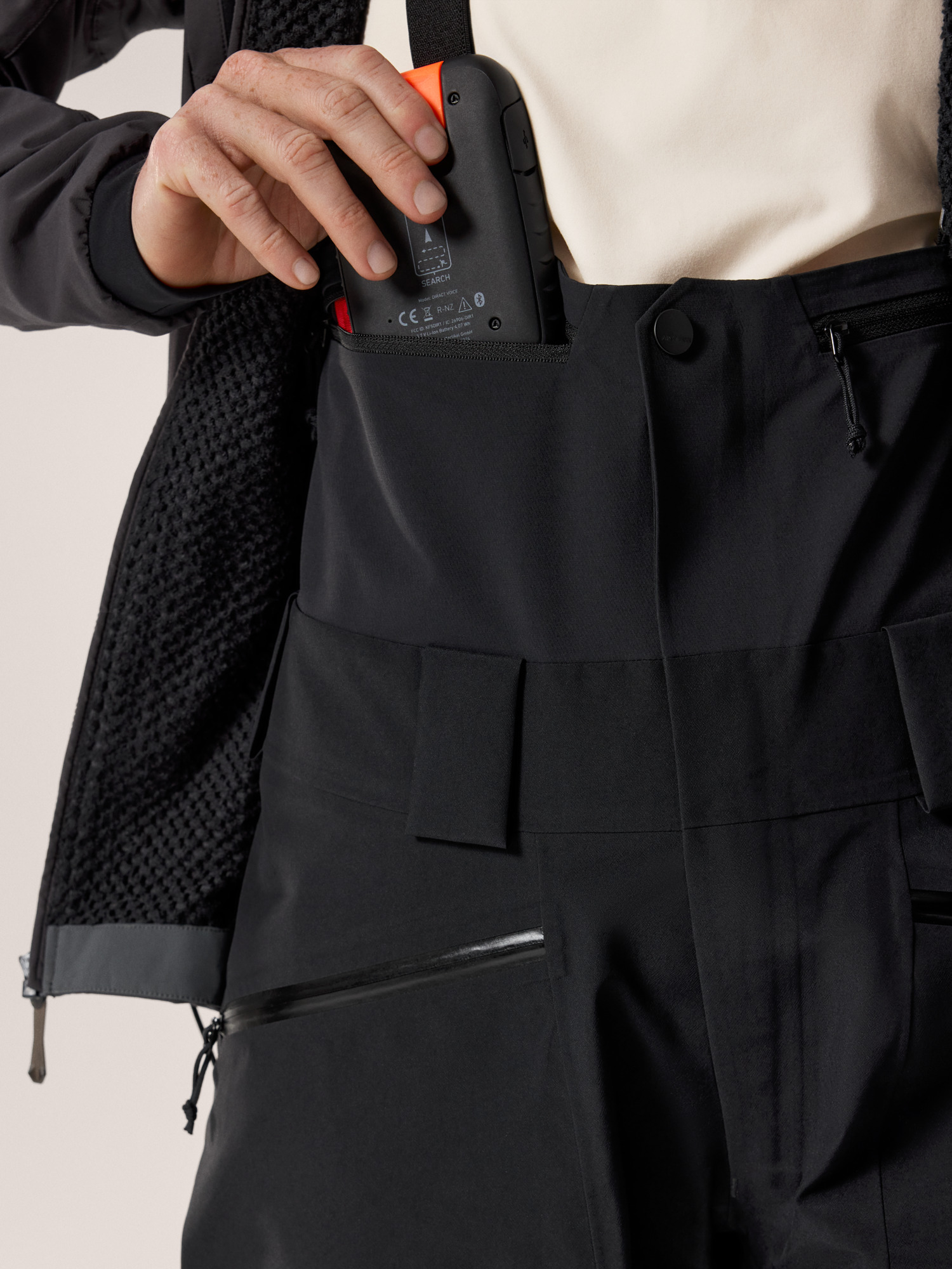 Ski Guide Bib Pant Women's Black Detail 1