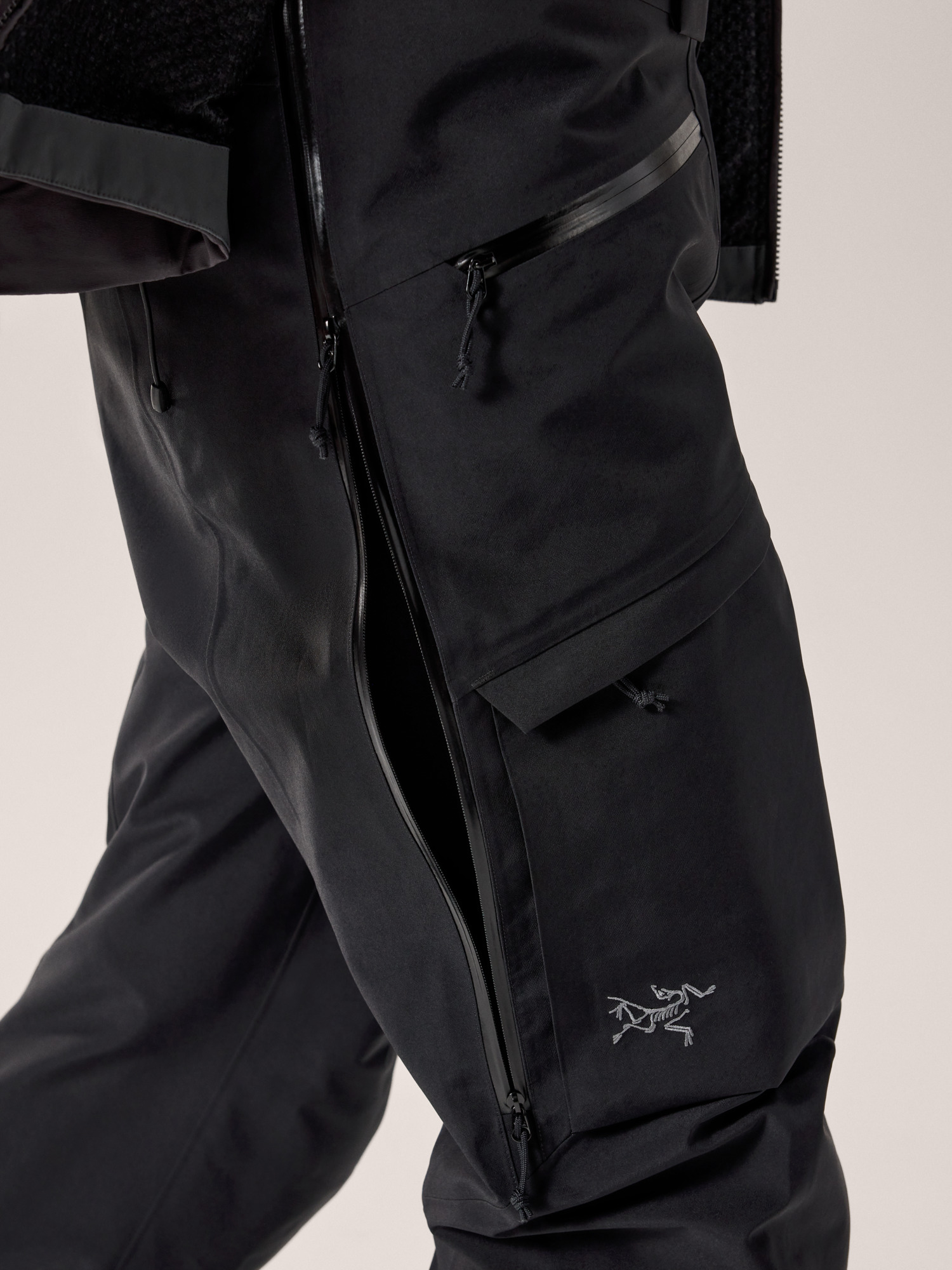 Ski Guide Bib Pant Women's Black Detail 3