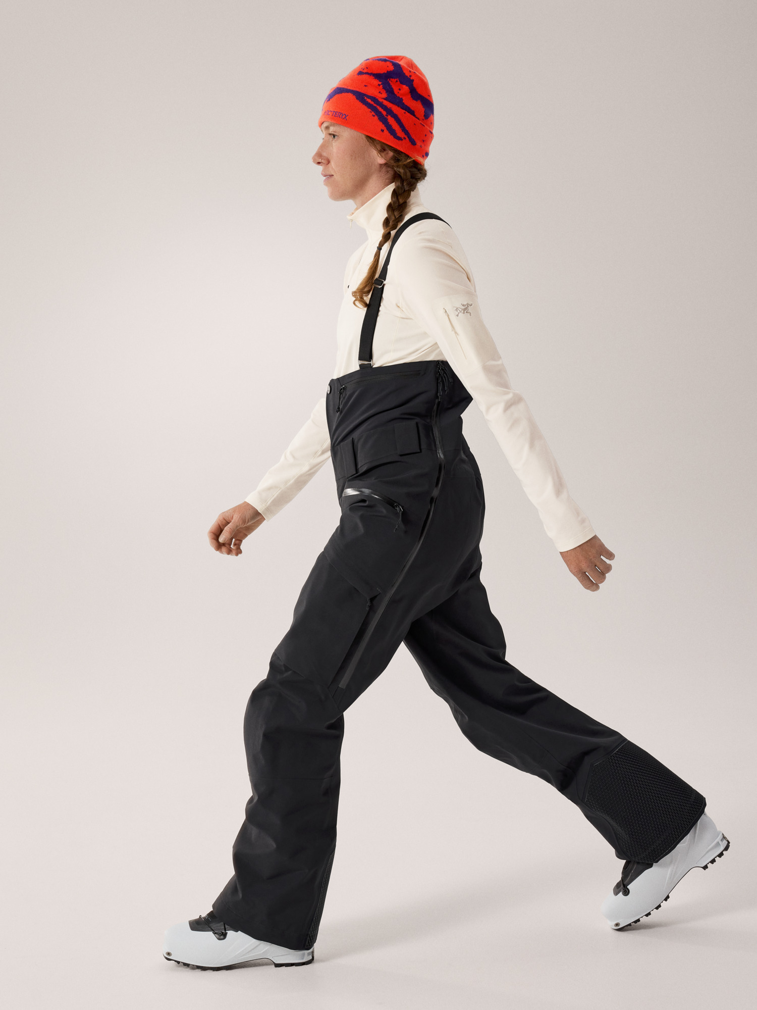 Ski Guide Bib Pant Women's Black Side View