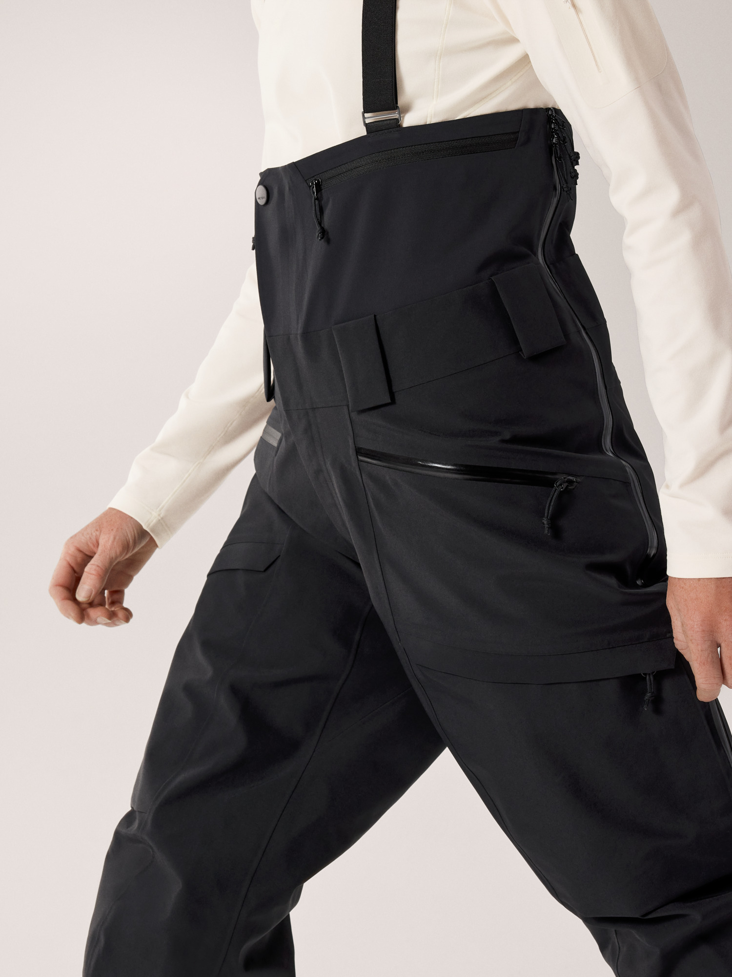 Ski Guide Bib Pant Women's Black Waist Detail