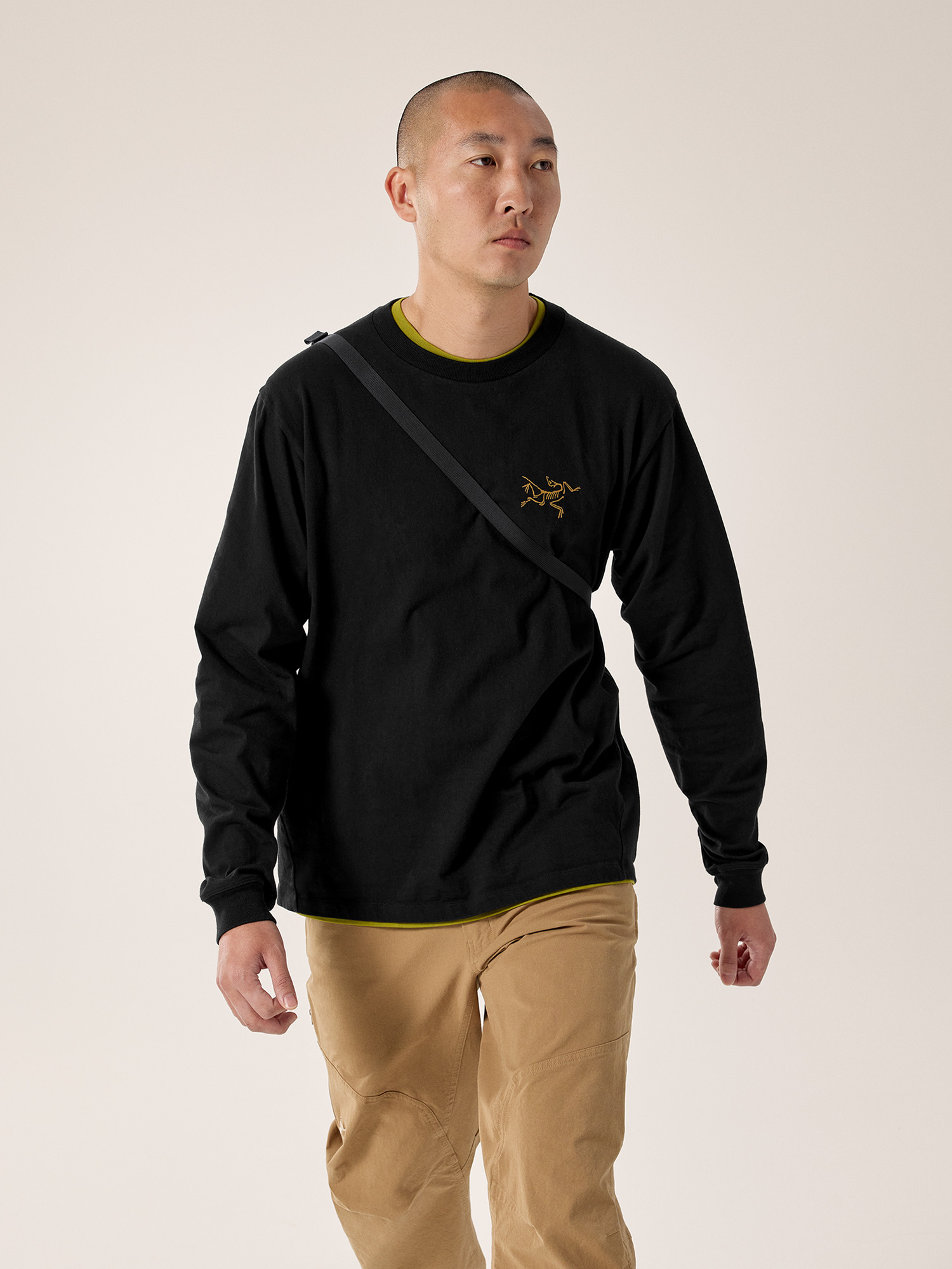 Mantis 1 Waist Pack Black / Olive Moss Back View