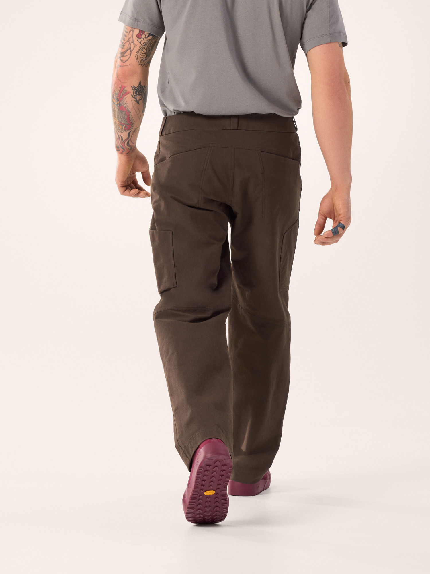 Cronin Cotton Pant Carob Back View