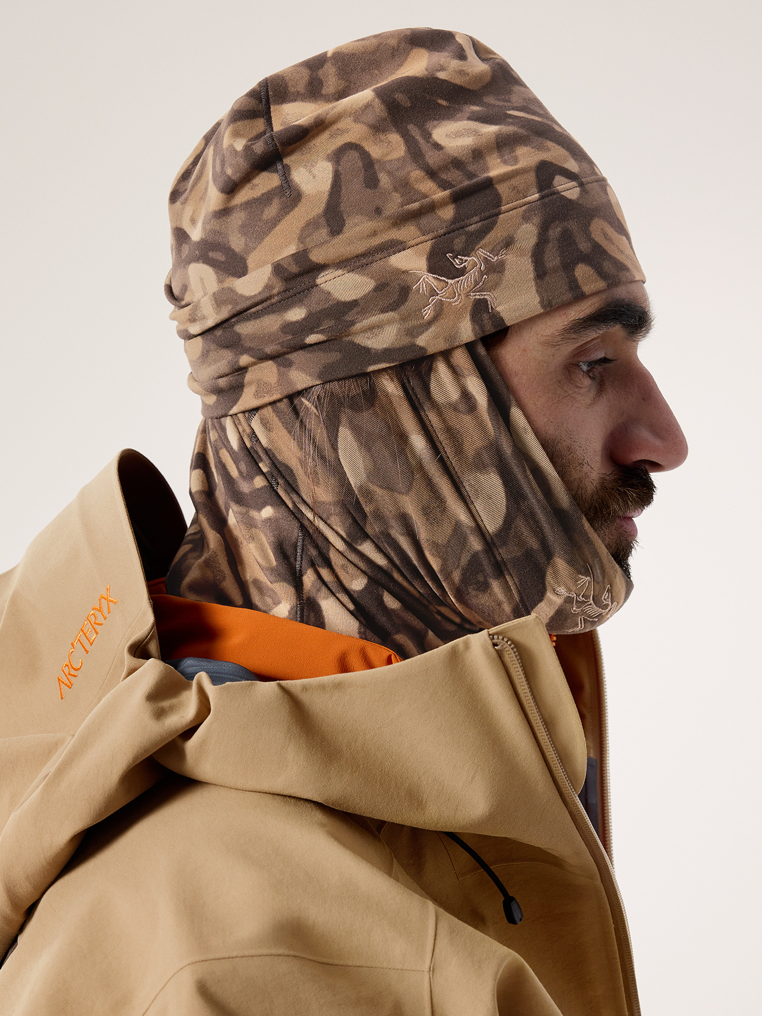 Rho Toque Print Carob Grottoflage Side View