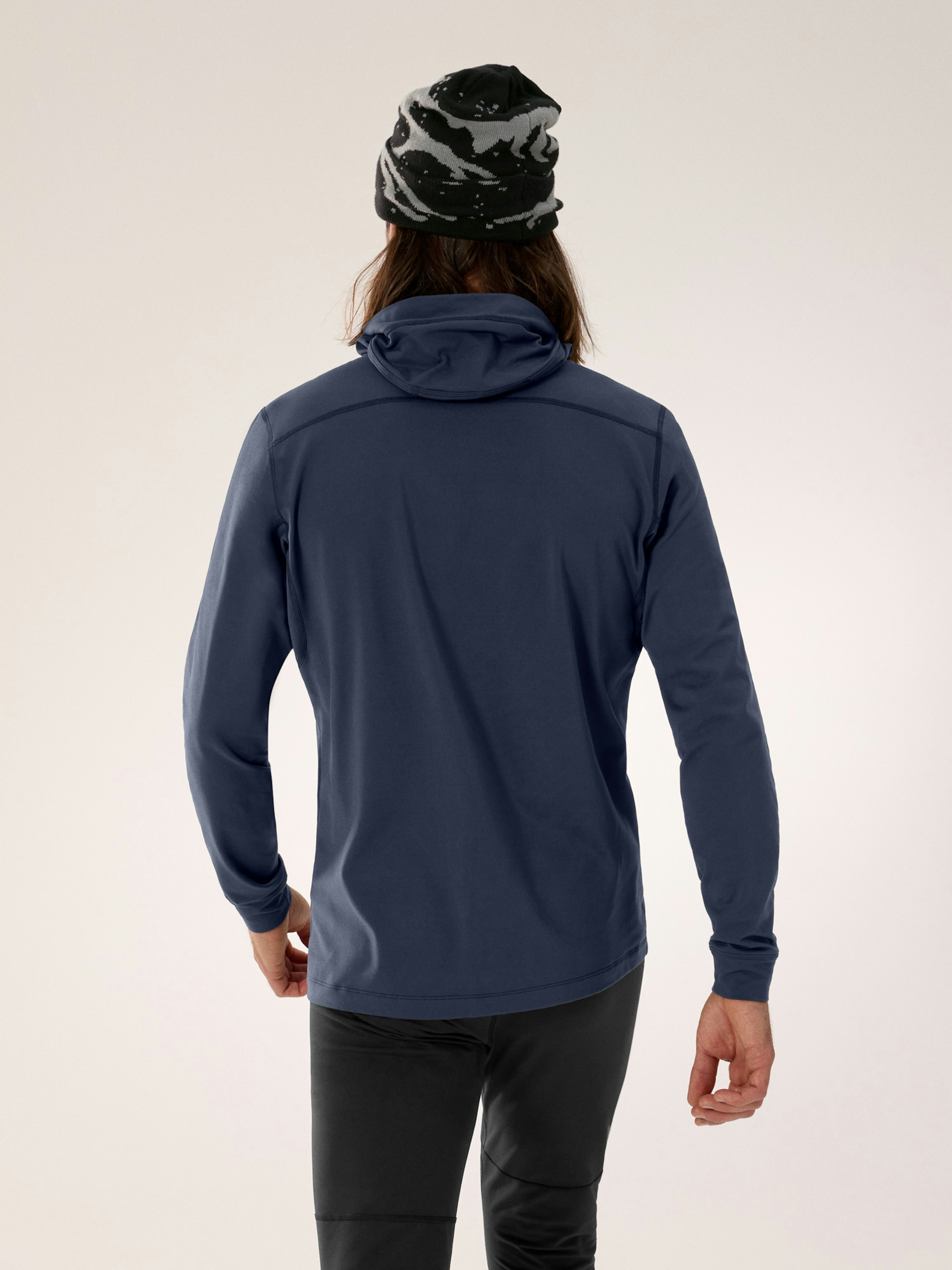 Rho LT Hoody Black Sapphire II Back View