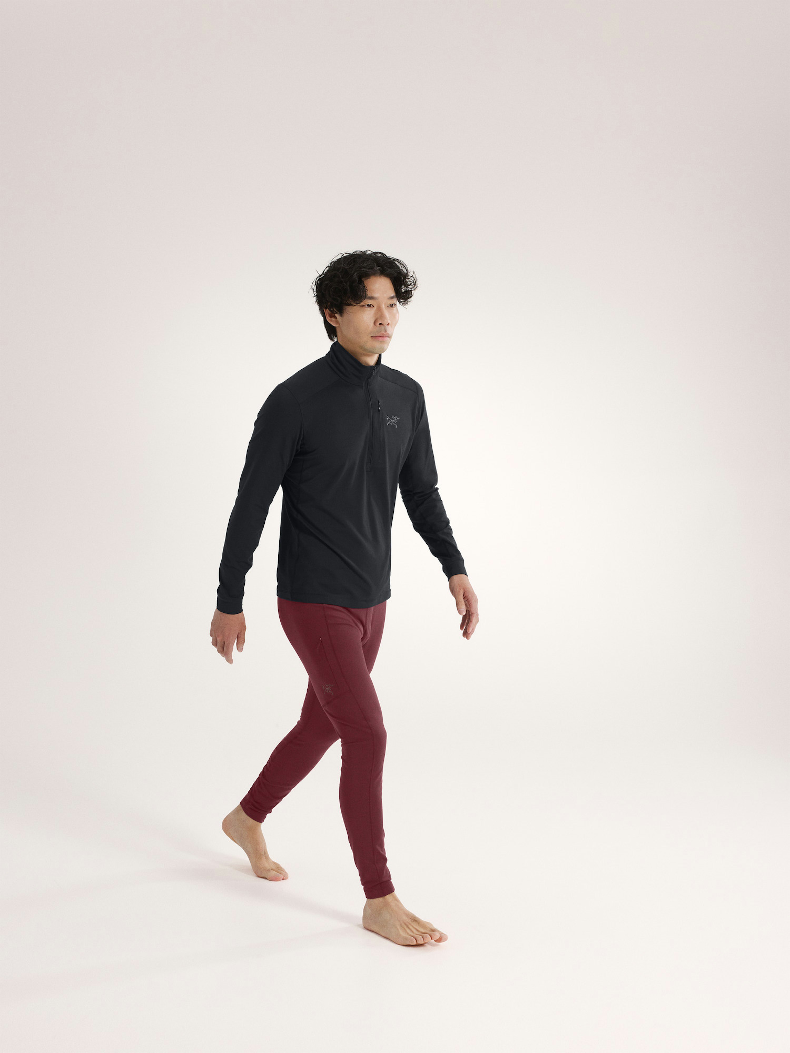 Rho LT Zip Neck Black Full Body