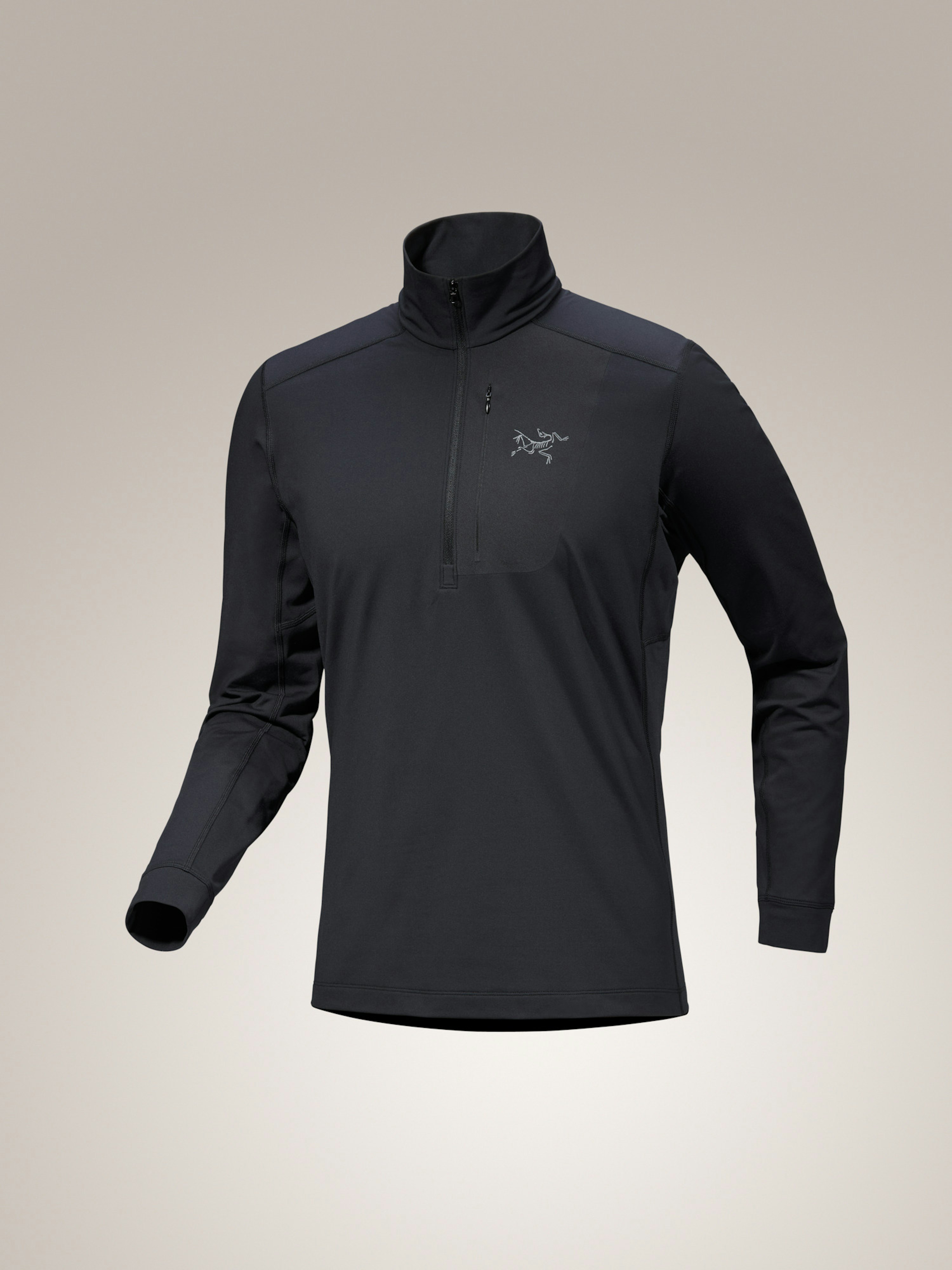 Rho LT Zip Neck Black