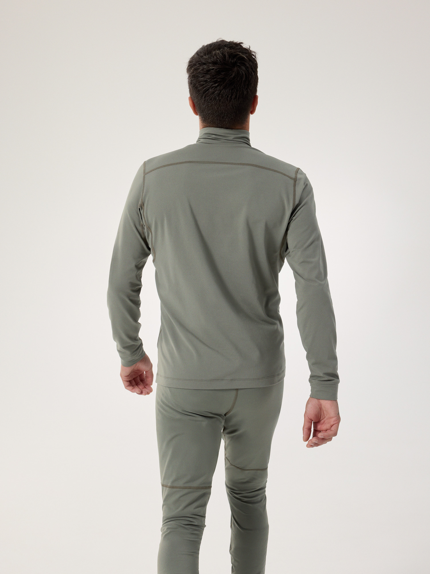 Rho LT Zip Neck Forage/Tatsu Back View