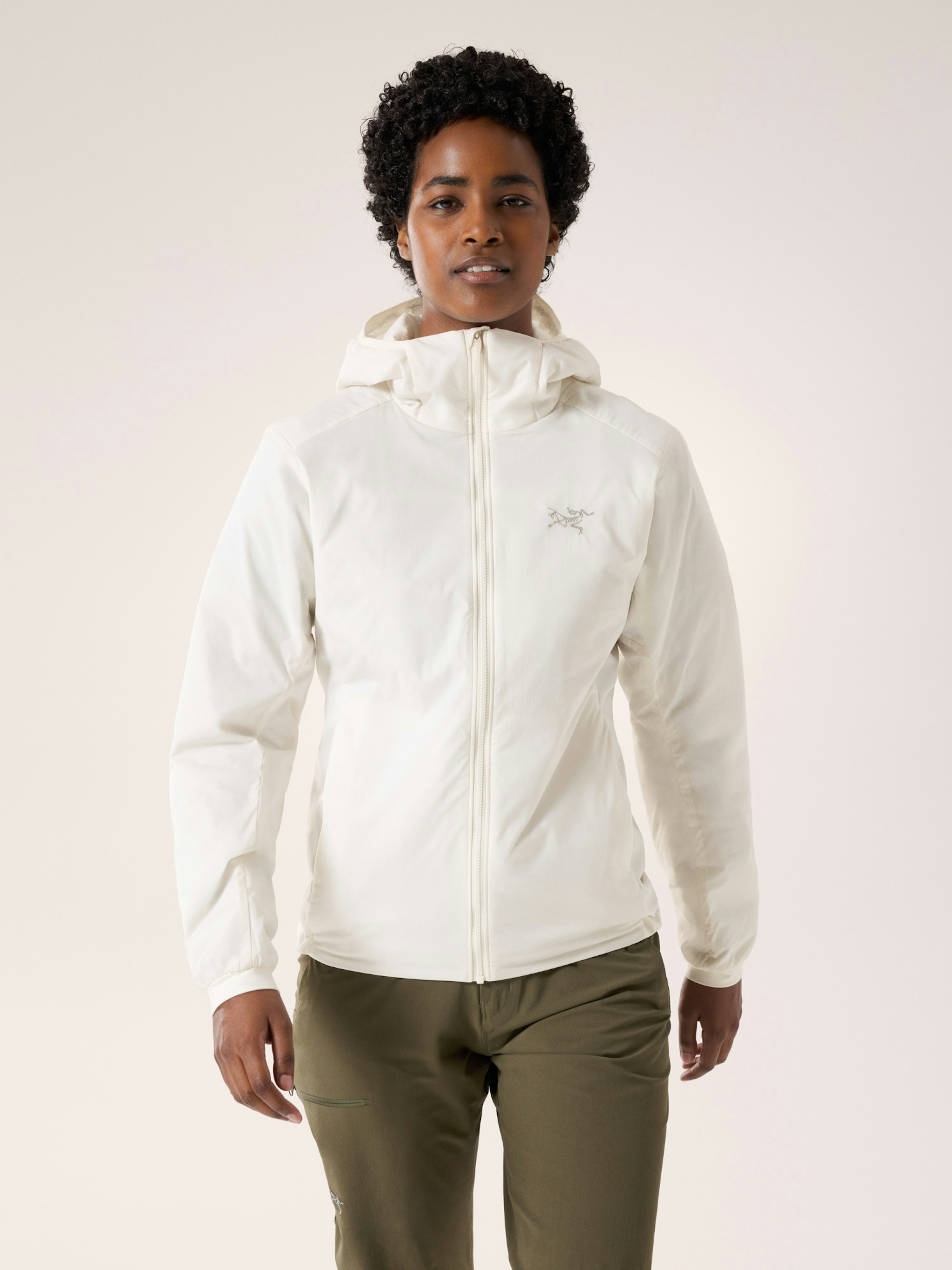 Atom Hoody Women's Arctic Silk Front View