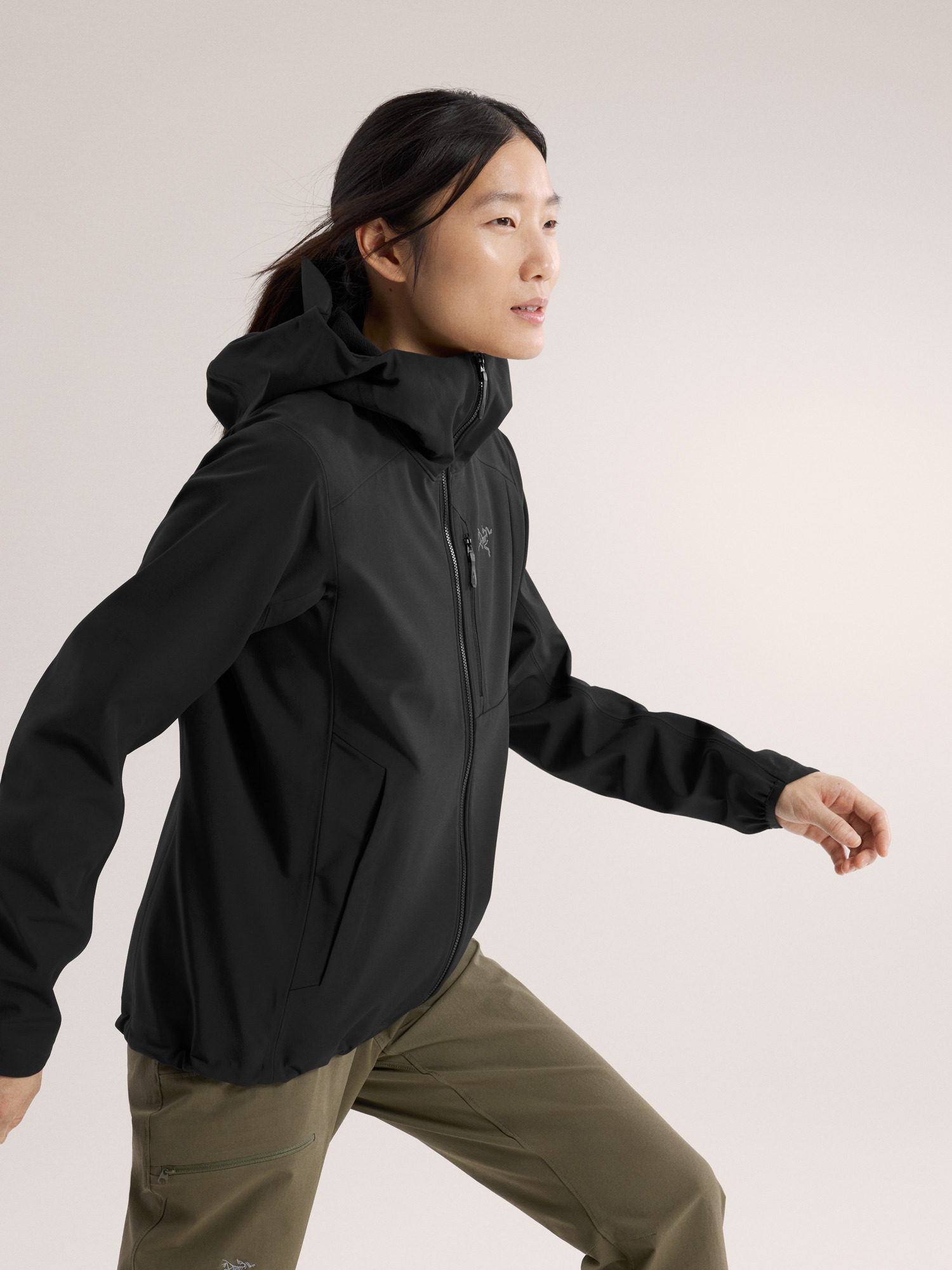 Gamma MX Hoody Women's Black Side View