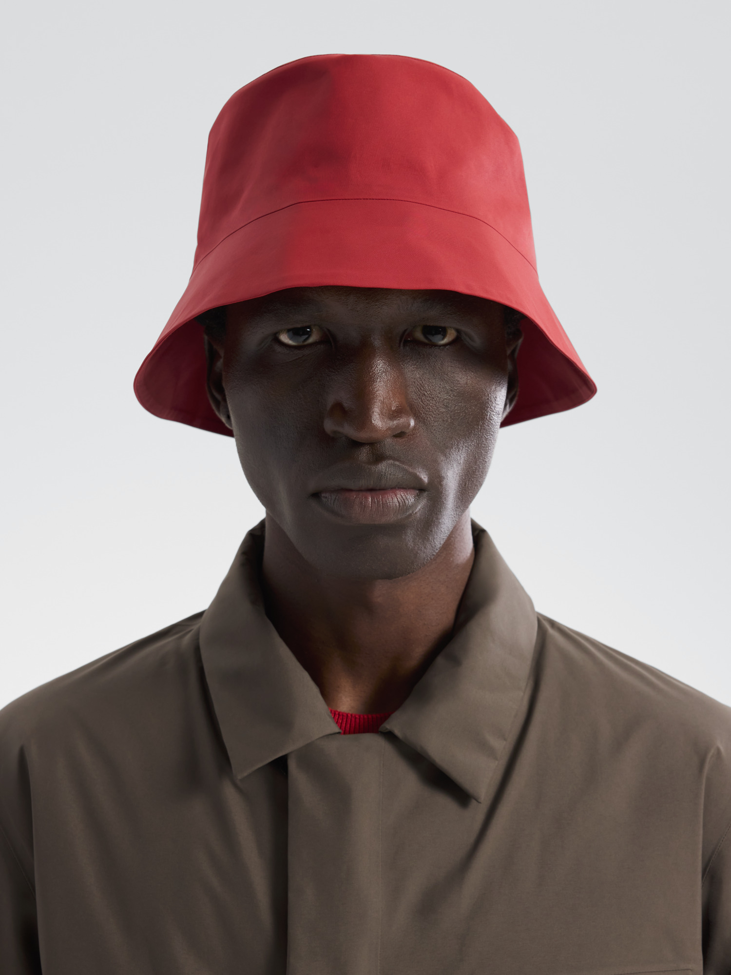 Bucket Hat Carmine Front View