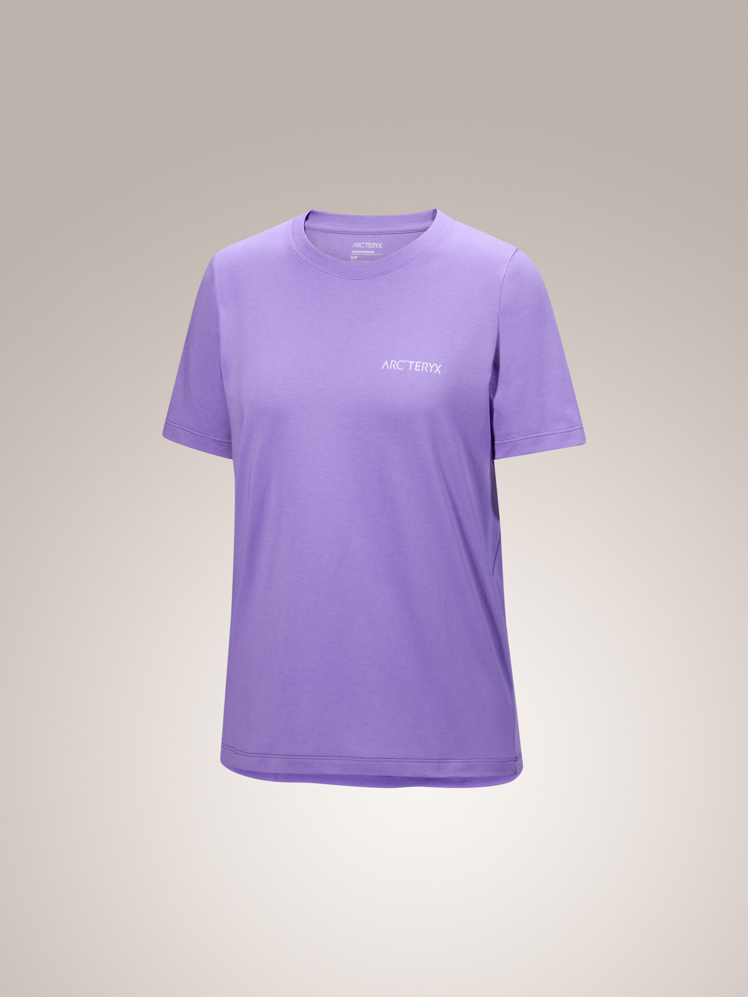 Kragg SL Cotton Blurred Bird Crew Shirt SS Women's Aster / White 