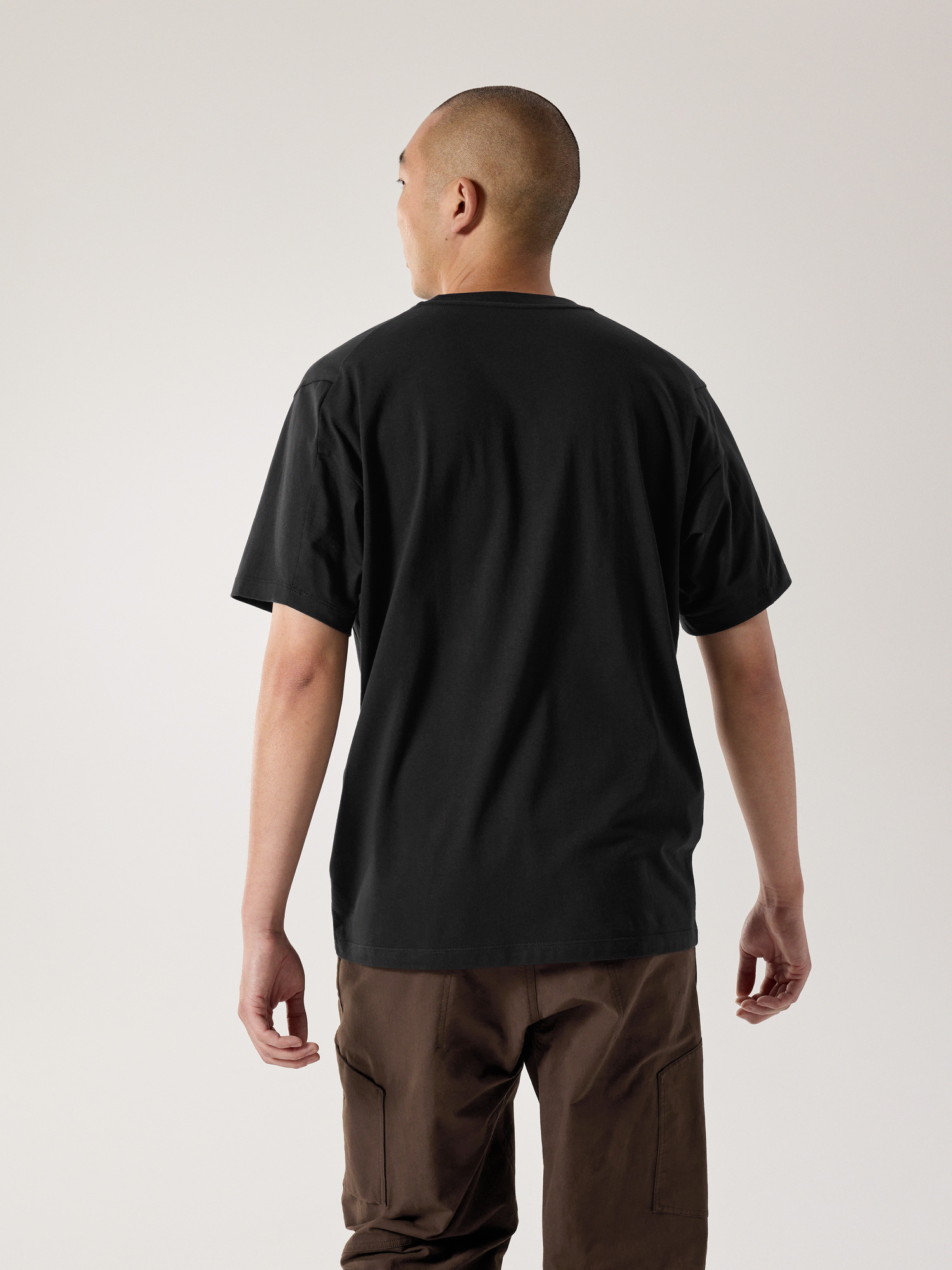 Kragg SL Cotton Shirt SS Black Back View