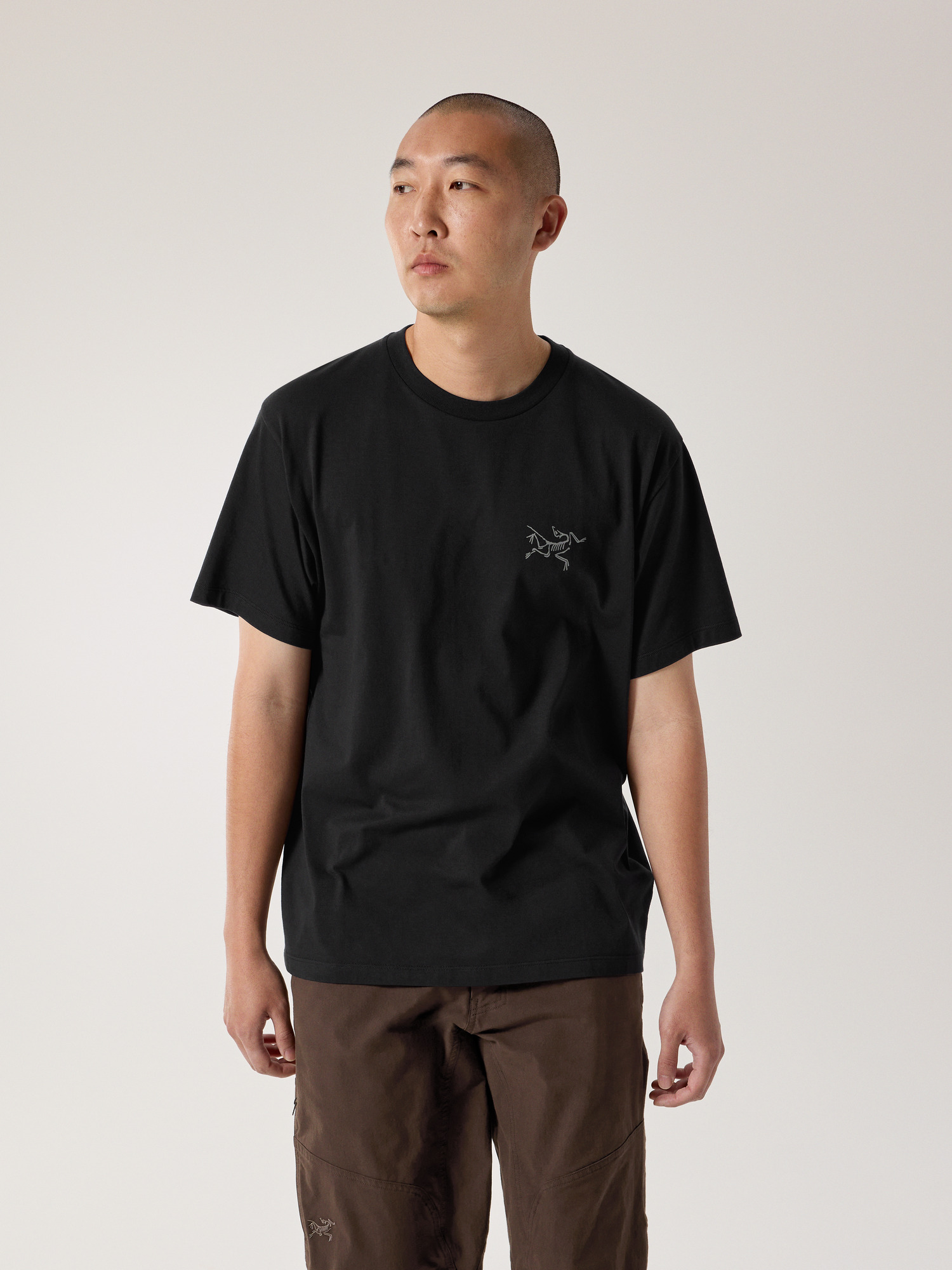 Kragg SL Cotton Shirt SS Black Front View
