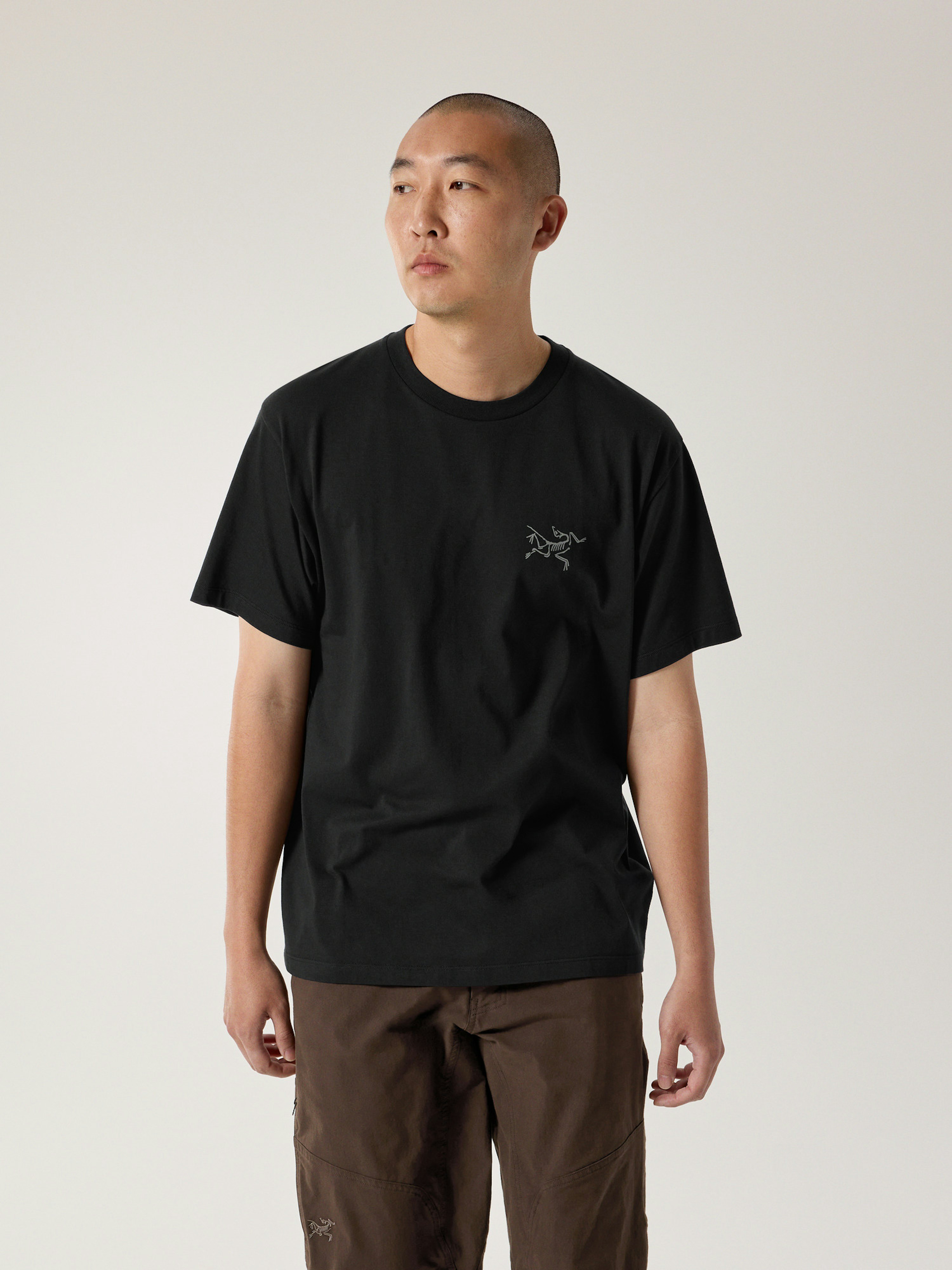 Kragg SL Cotton Shirt SS Black Front View