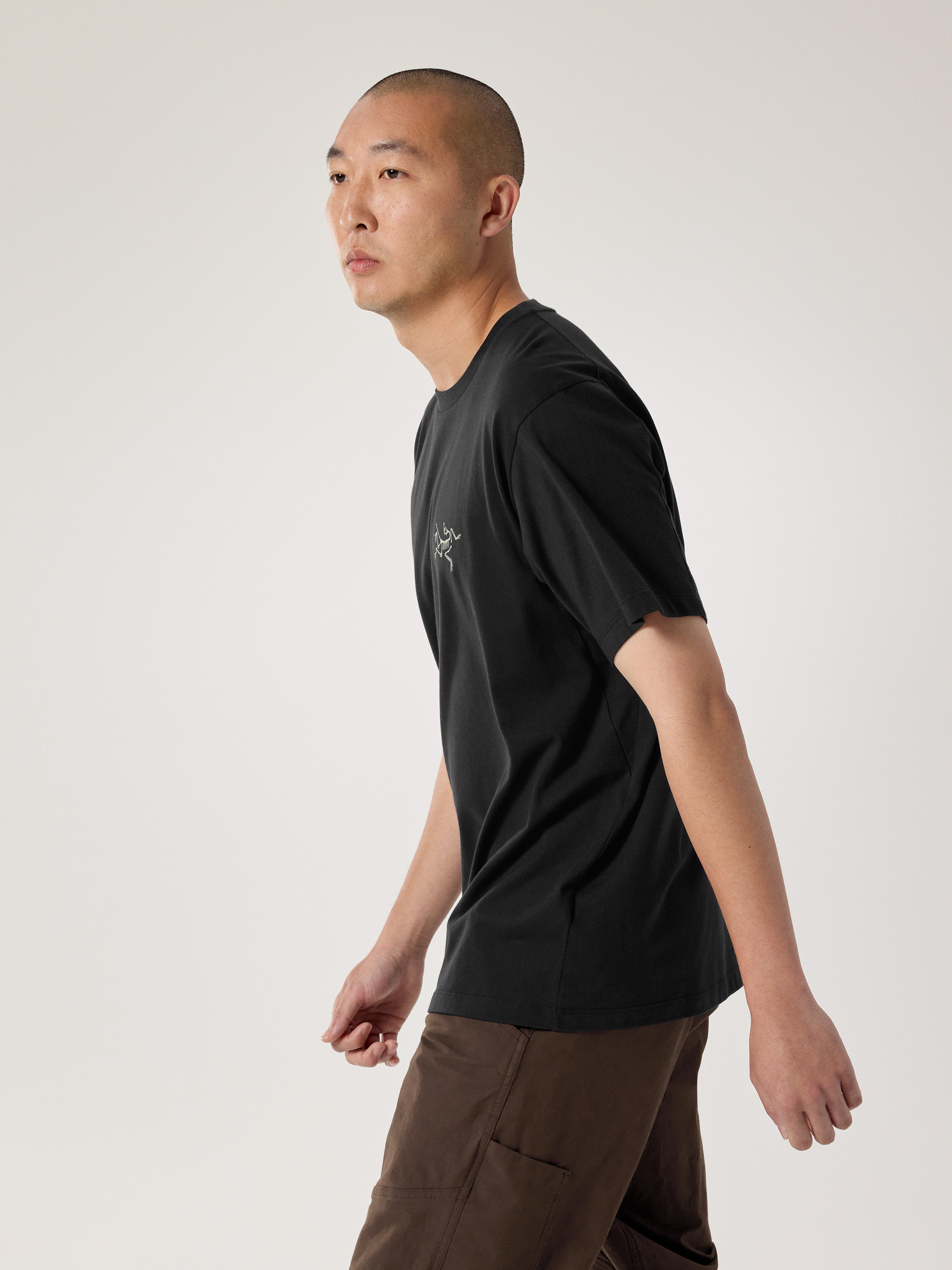 Kragg SL Cotton Shirt SS Black Side View
