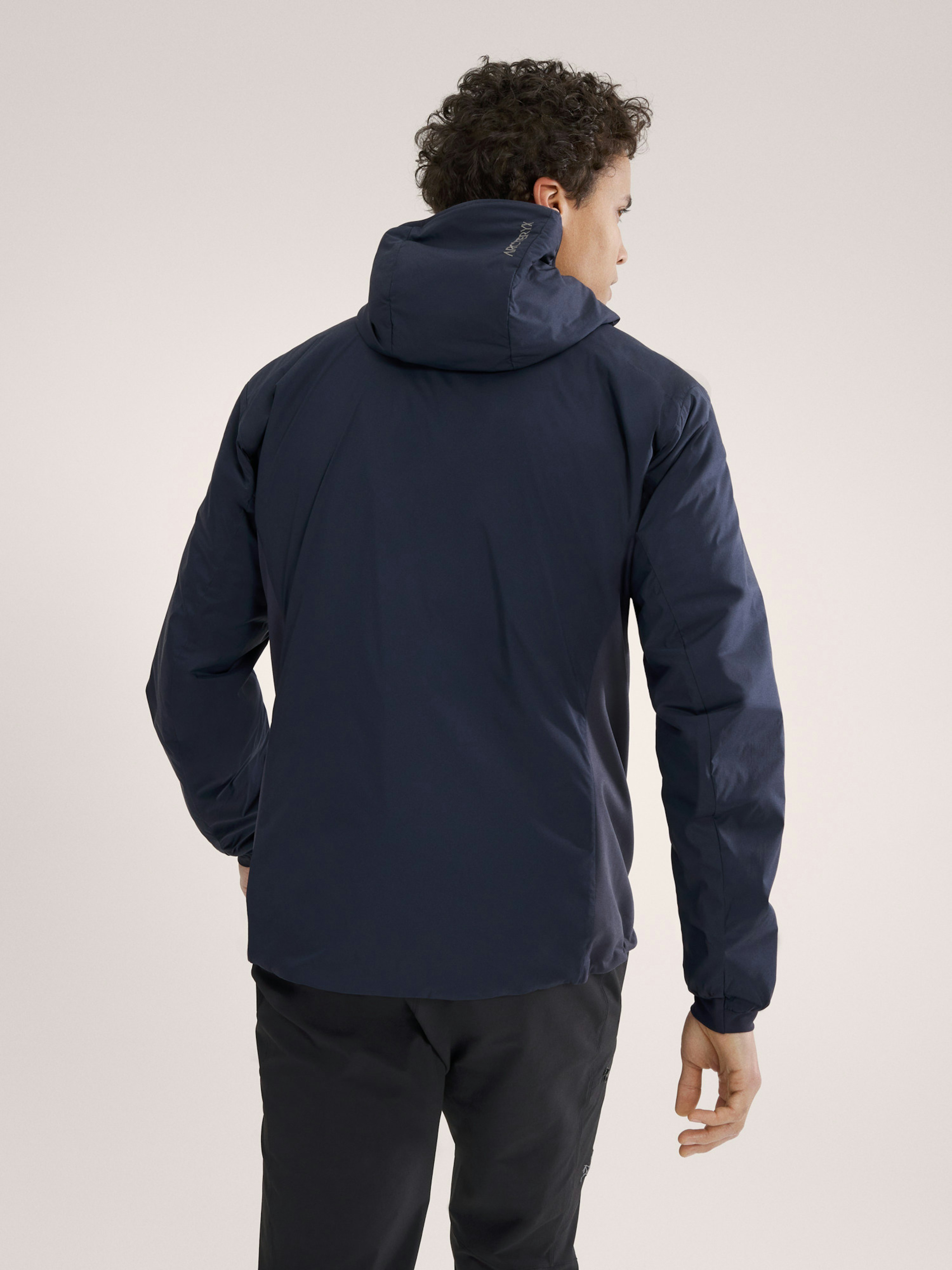 Atom Hoody Black Sapphire Back View