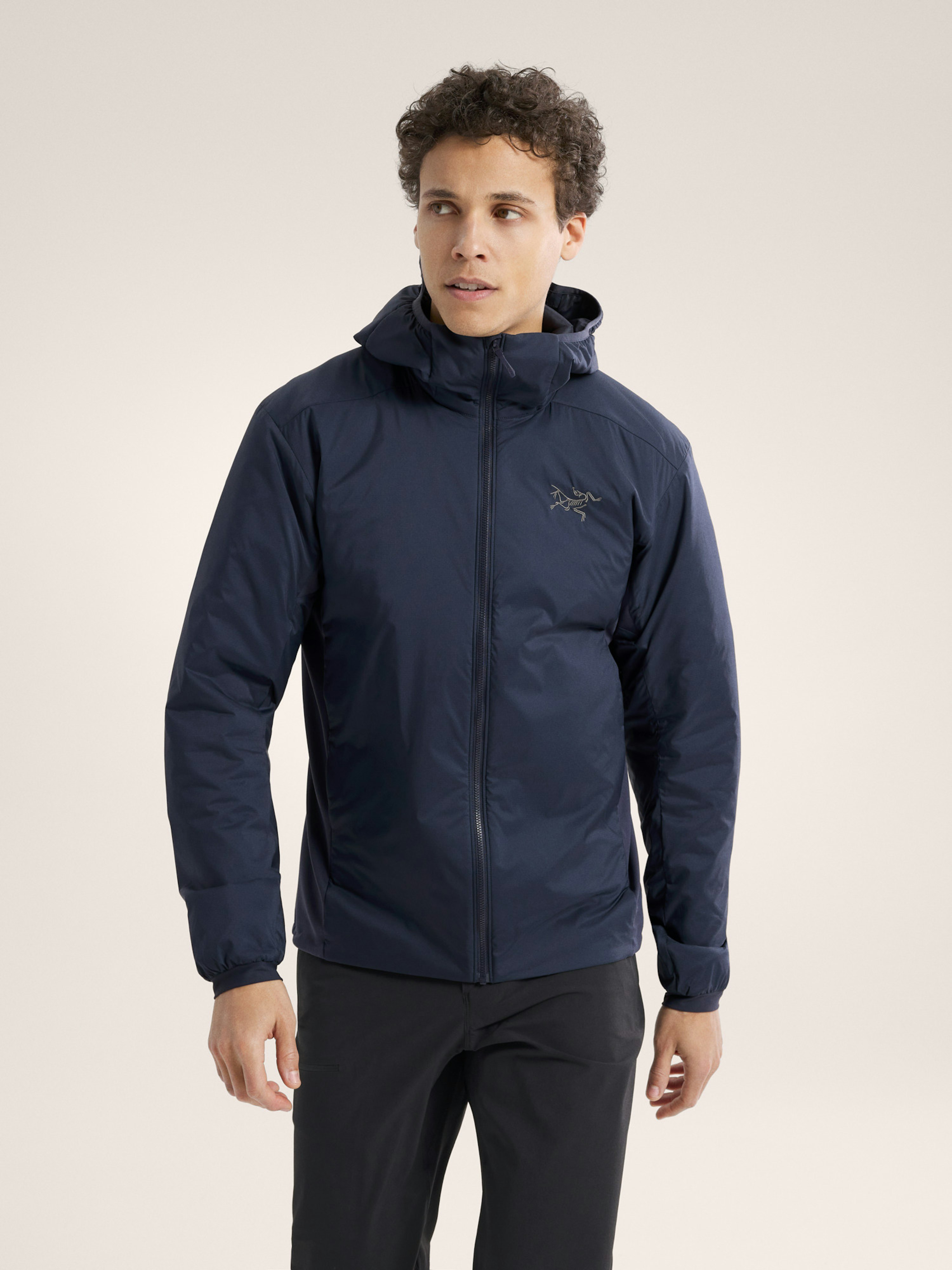 Atom Hoody Black Sapphire Front View