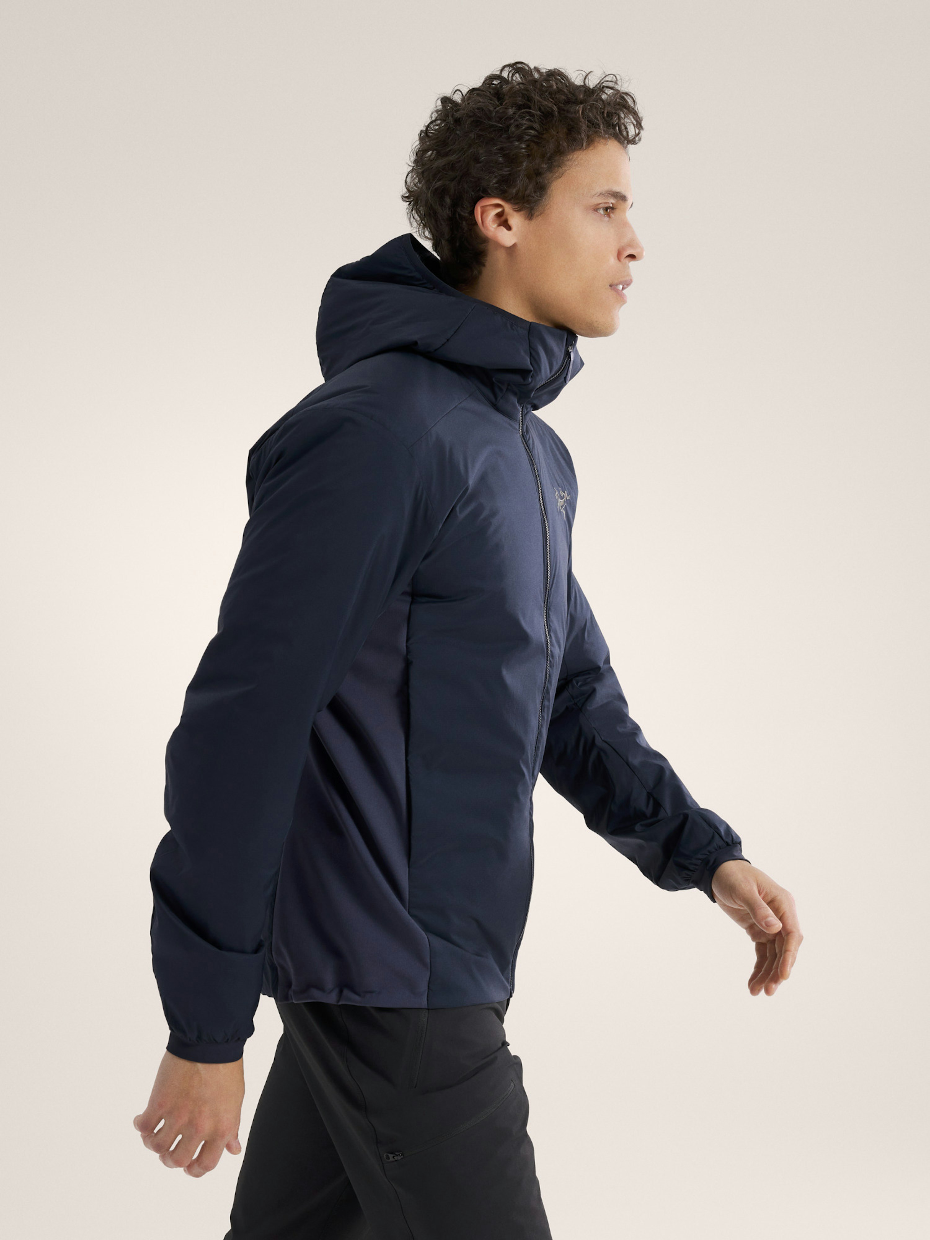 Atom Hoody Black Sapphire Side View