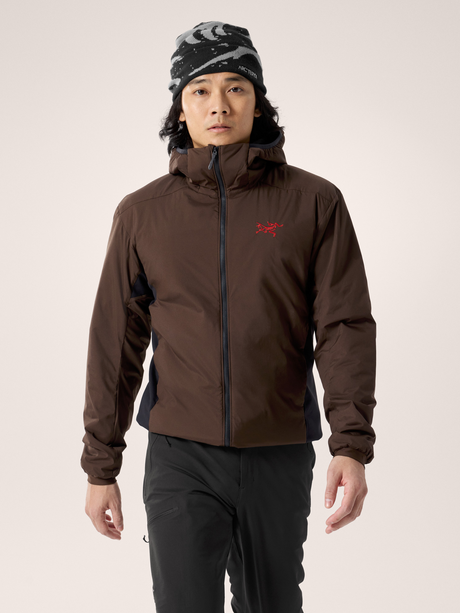 Atom Hoody Carob / Blk / Dynasty Front View