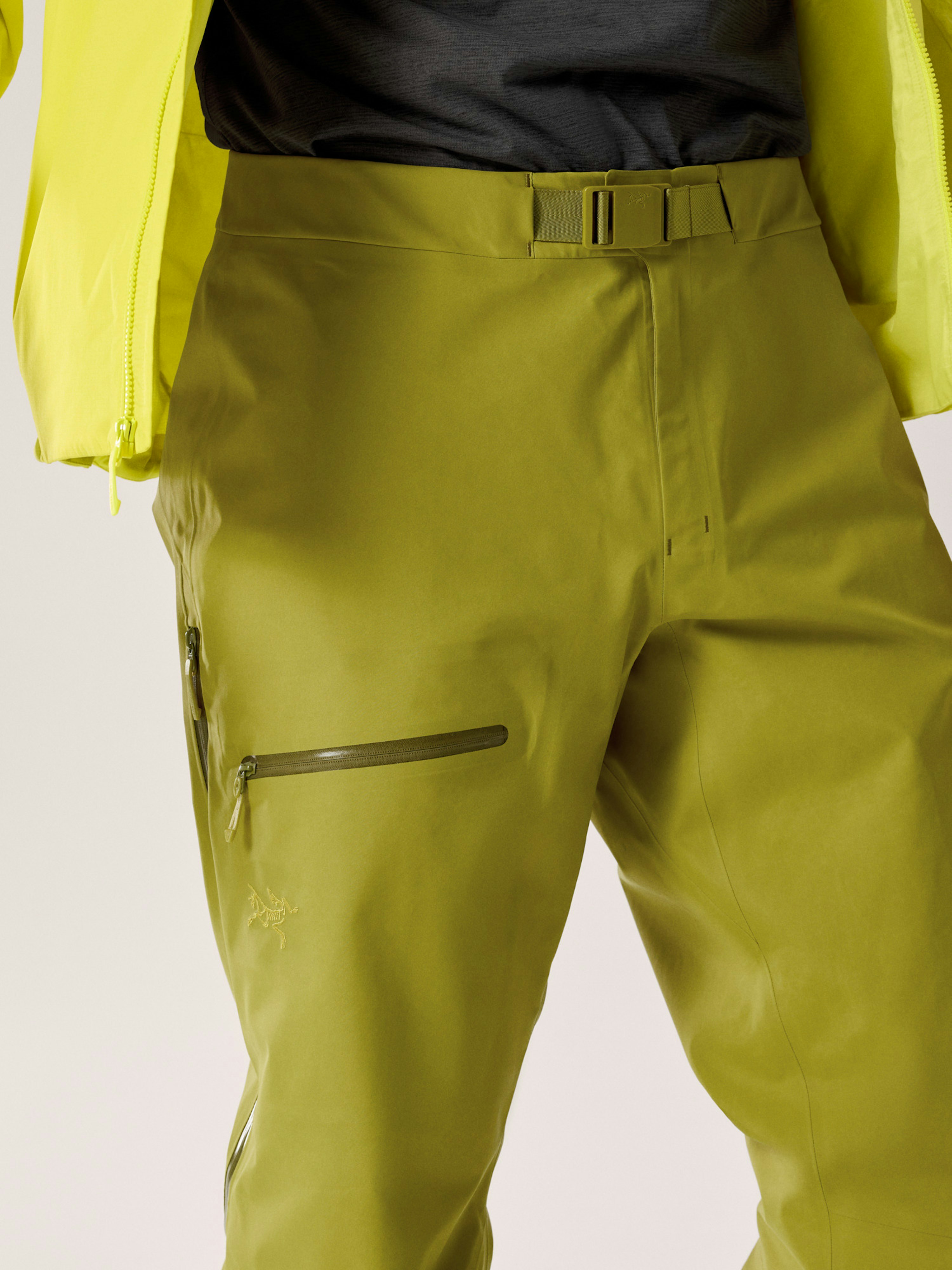Beta Pant Olive Moss Waist Detail