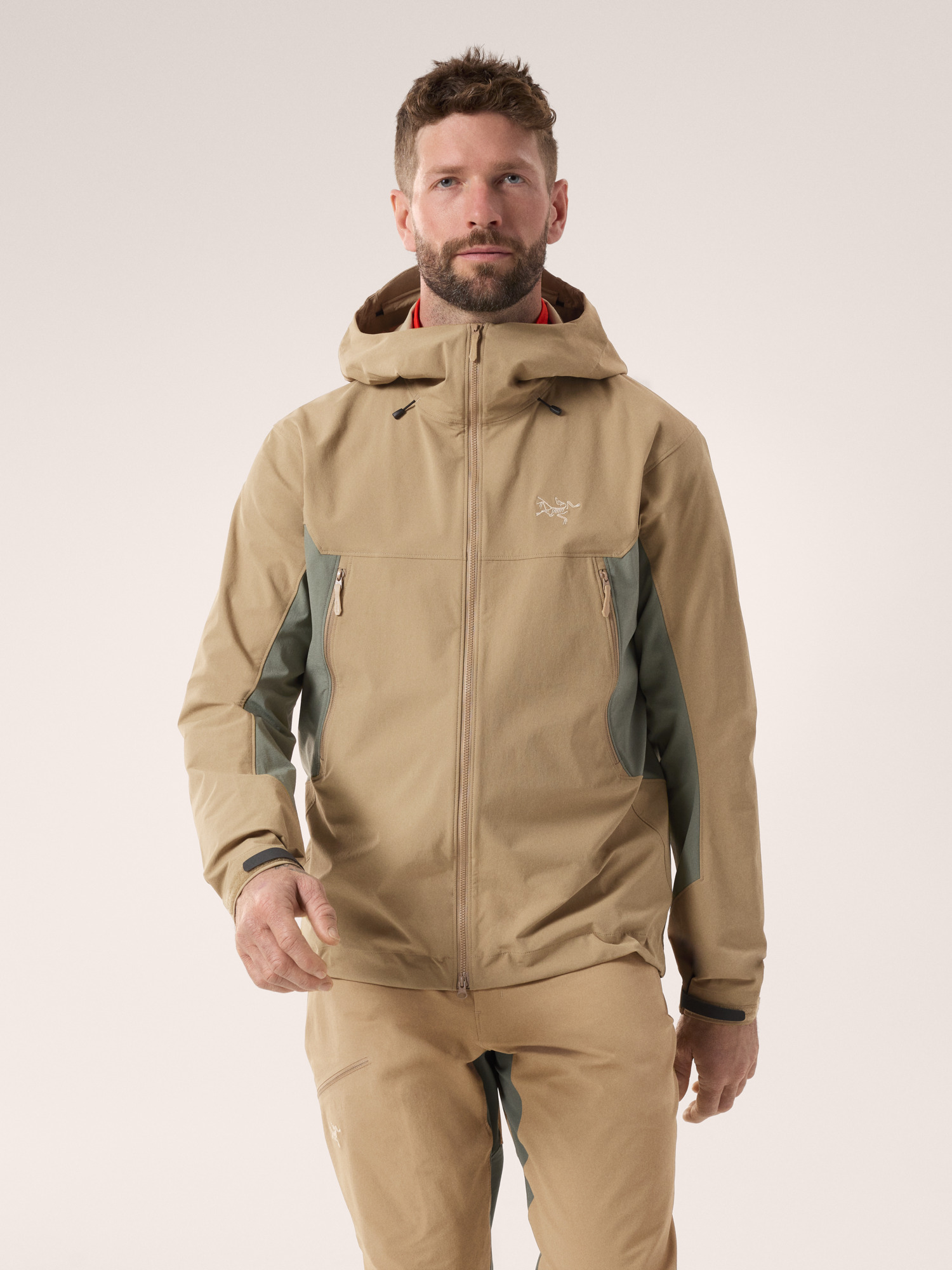 Serratus Hoody Canvas / Forage Front View