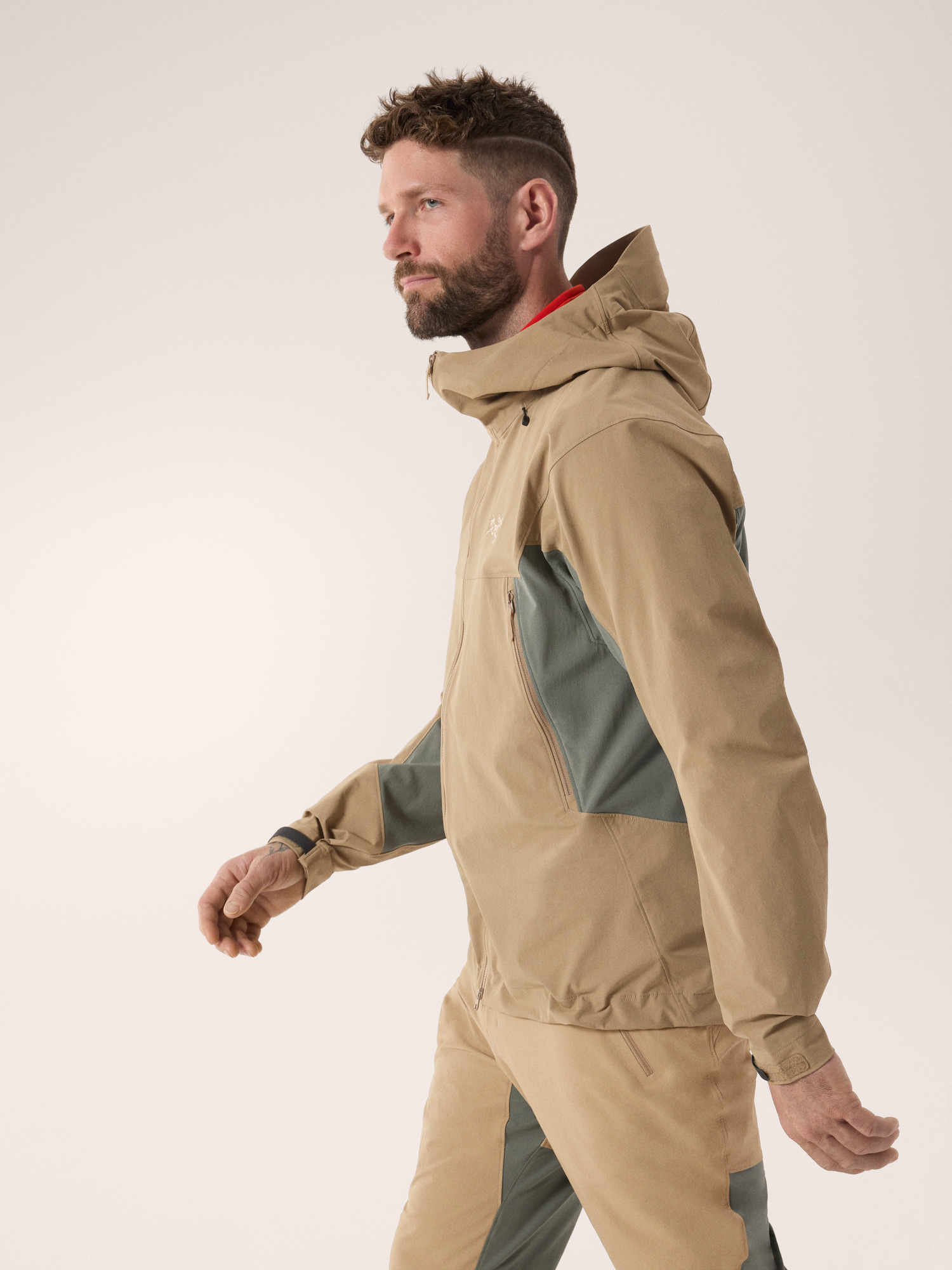 Serratus Hoody Canvas / Forage Side View