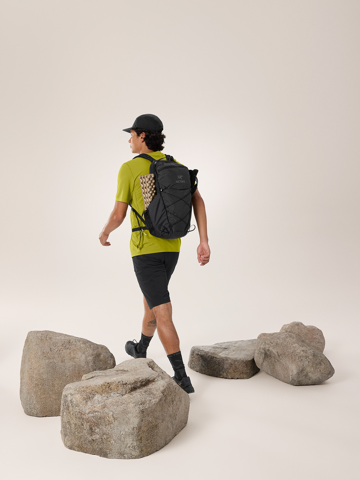 Aerios 18 Backpack Black Full Body