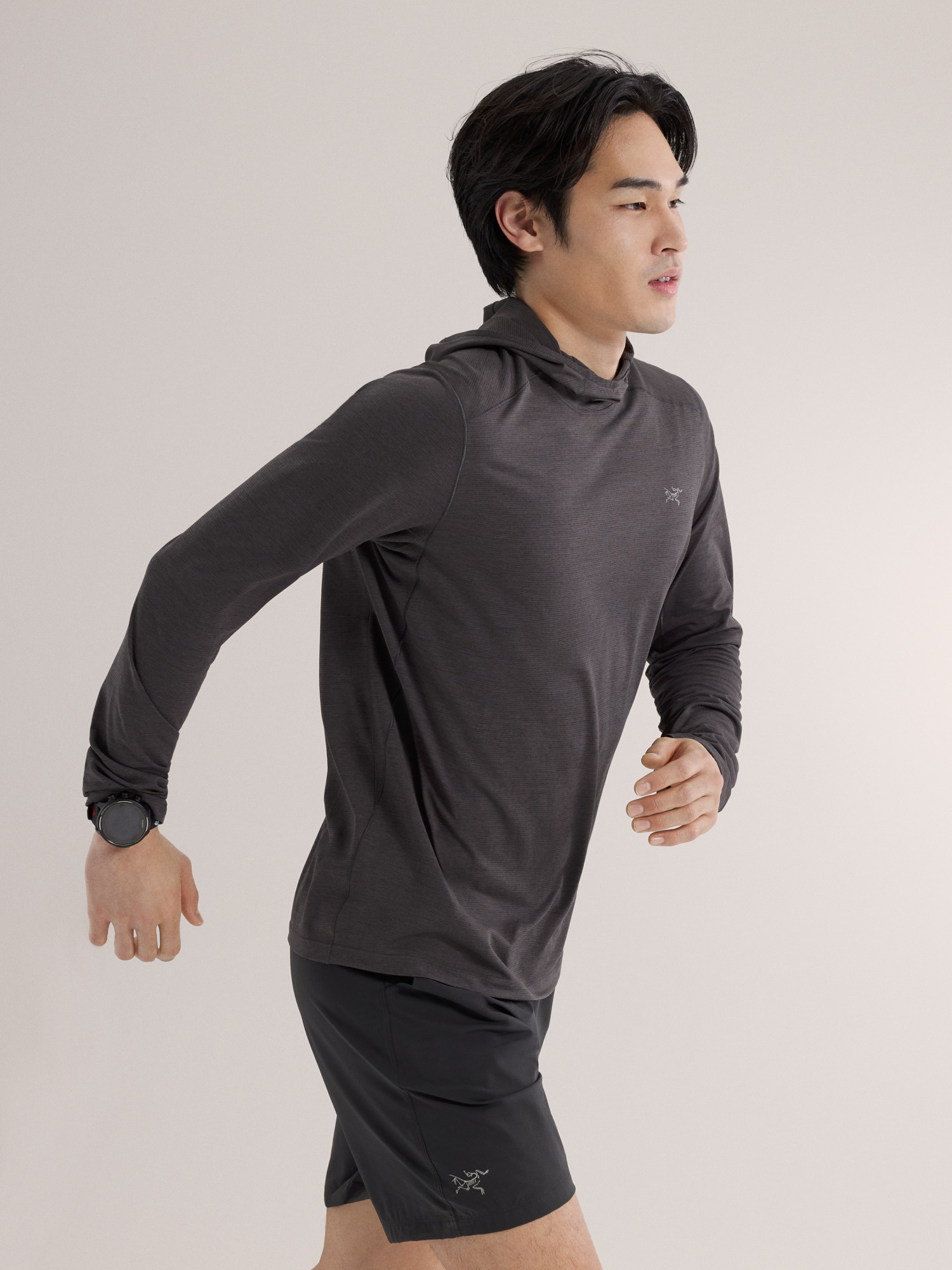 Cormac Hoody Black Heather Side View