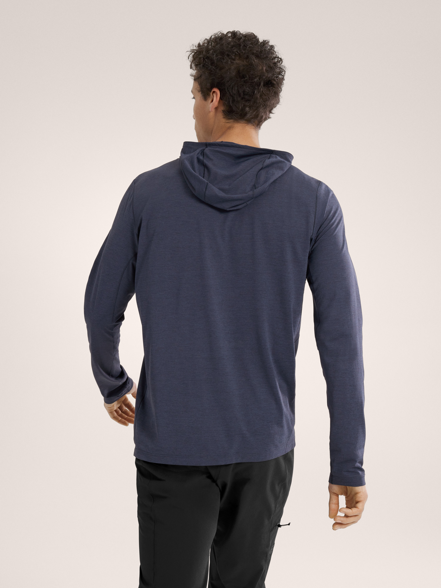 Cormac Hoody Black Sapphire Heather Back View