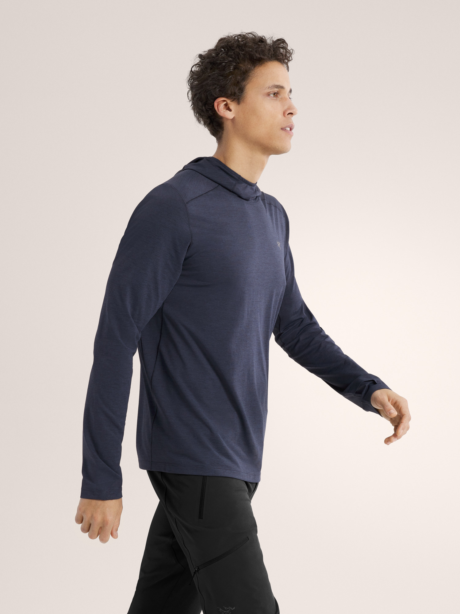 Cormac Hoody Black Sapphire Heather Side View