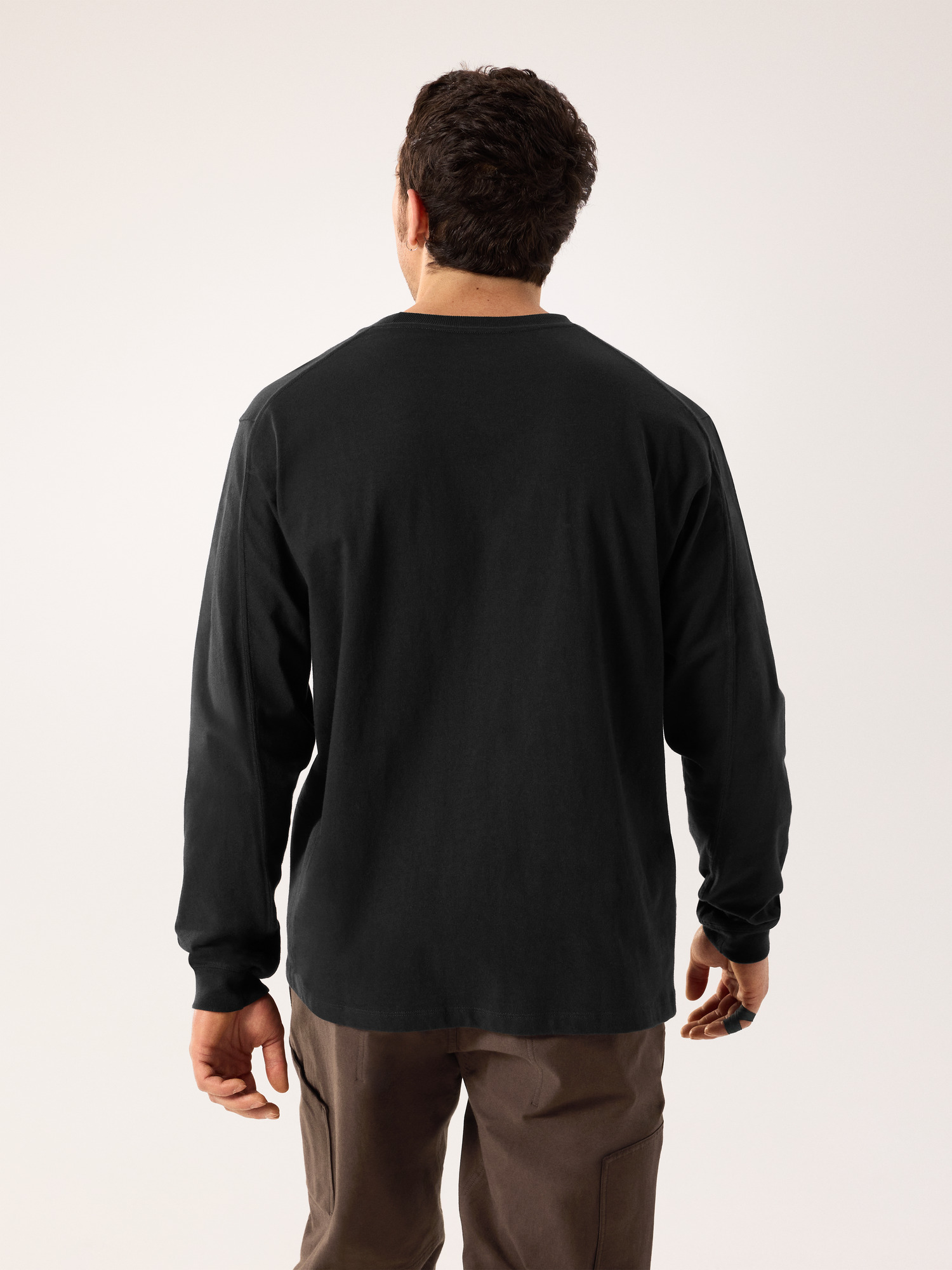 Kragg Cotton Shirt LS 24K Black Back View